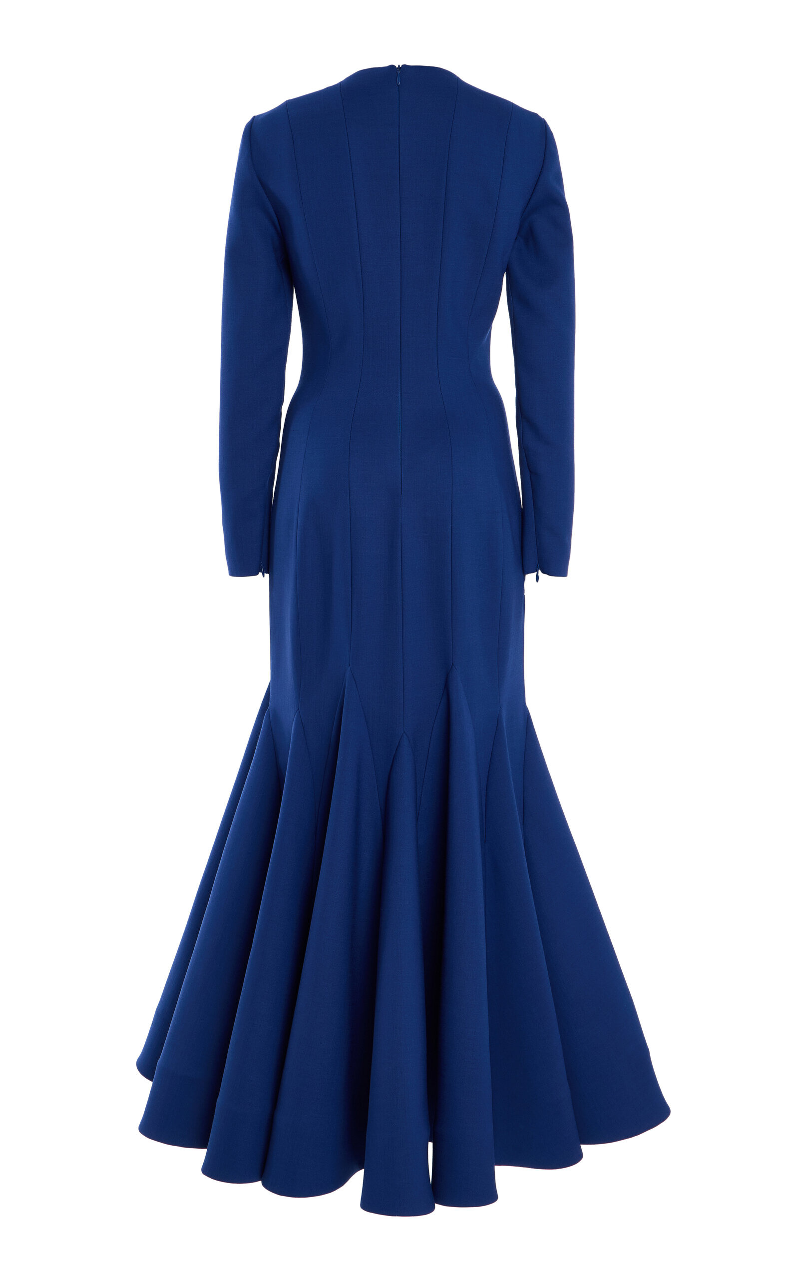 Wool-Blend Midi Dress navy - 3