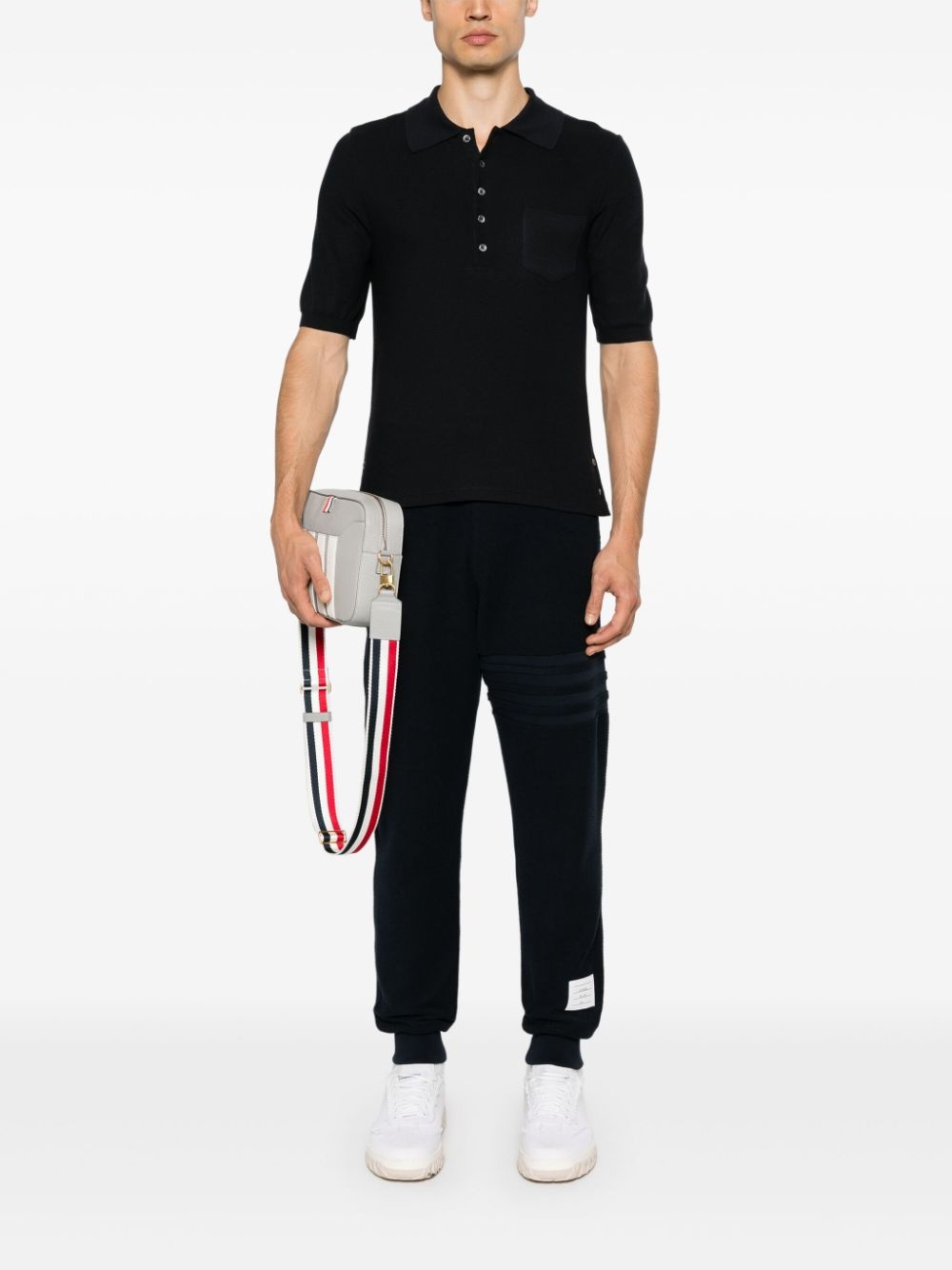 4-Bar silk polo shirt - 2