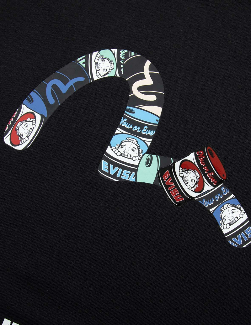 PEEPING GODHEAD PATTERN SEAGULL PRINT LOOSE FIT HOODIE 7