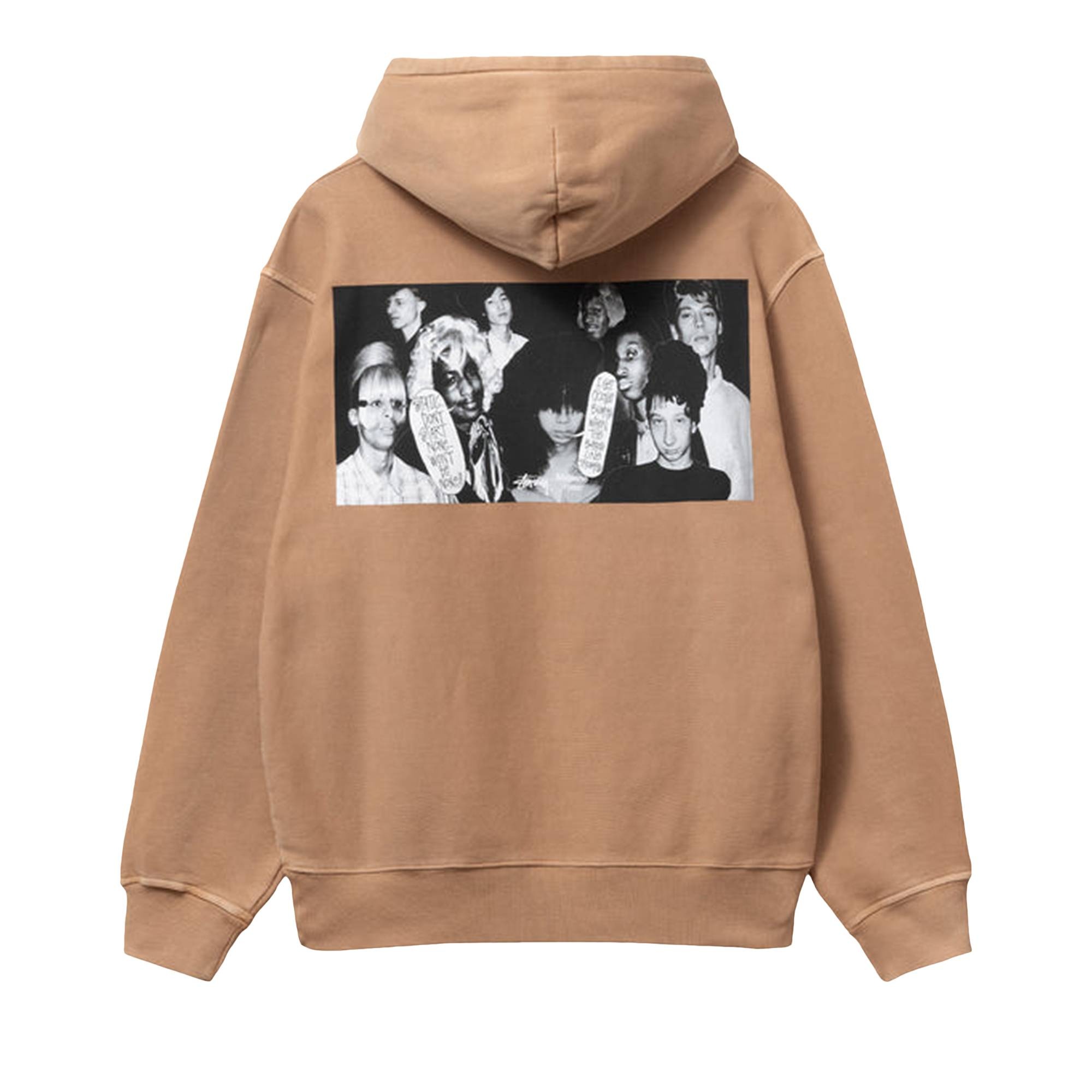★STUSSY & MARTINE ROSE COLLAGE PIGMENT HOODIE MOCH.A★ Buy Stussy x Martine Rose Collage Pigment Dyed Hoodie 'Mocha