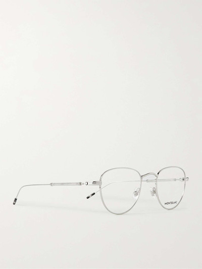 Montblanc Round-Frame Silver-Tone Optical Glasses outlook