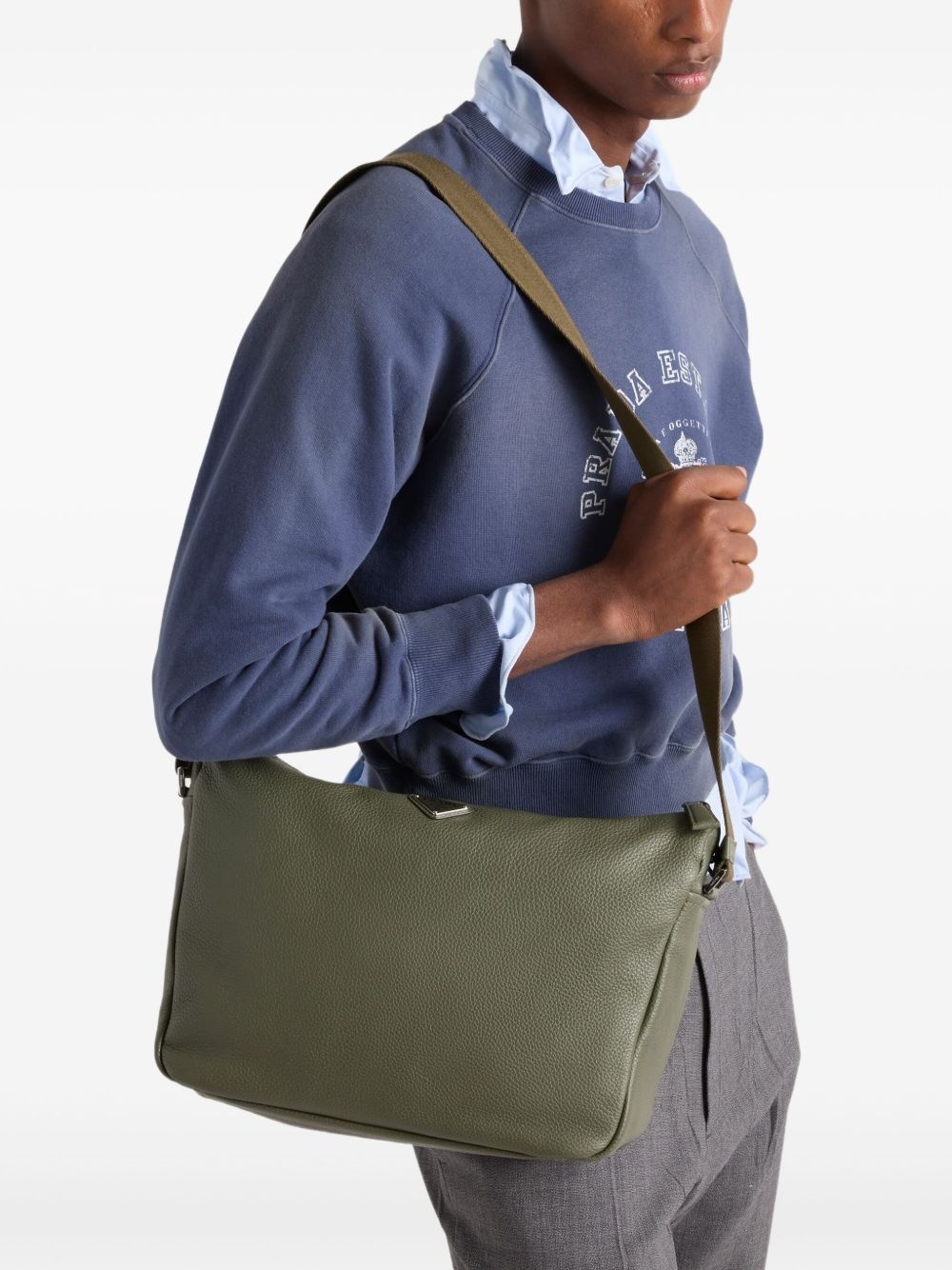 medium textured shoulder bag - 2