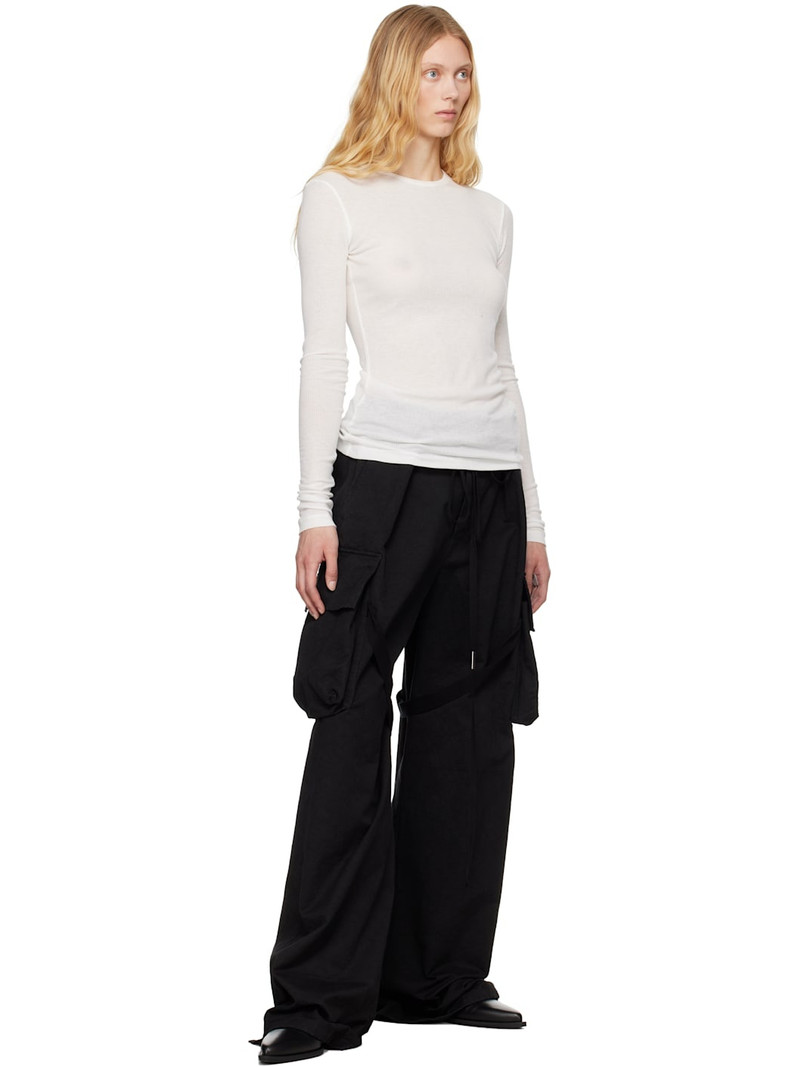 Ann Demeulemeester Black Fressa Cargo Pants outlook