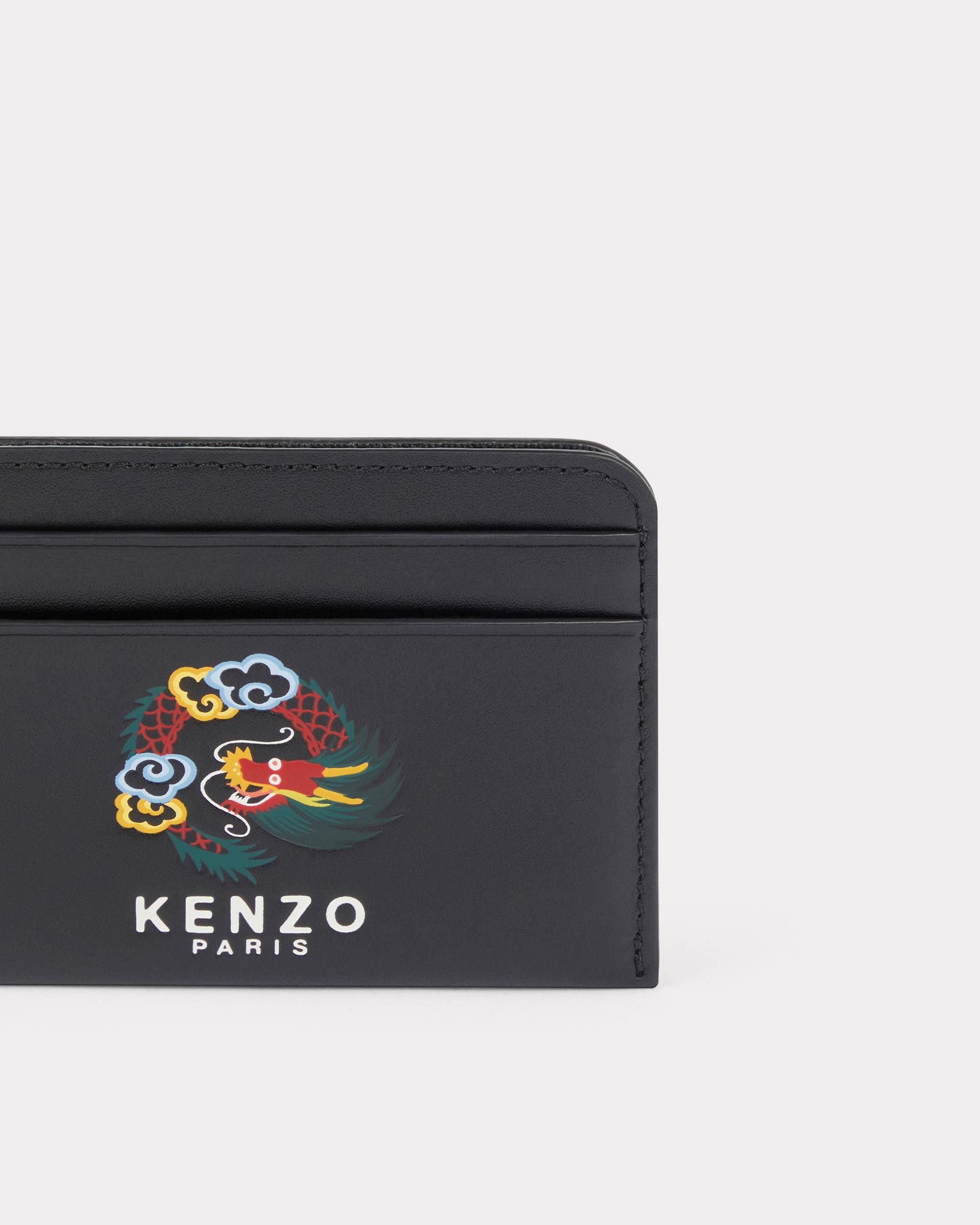 'KENZO Stamp' leather card holder - 3
