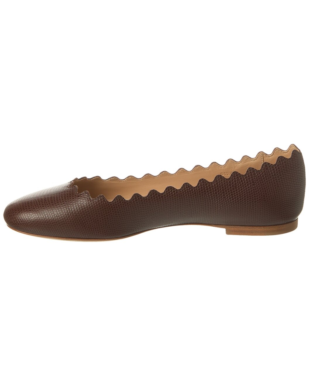 Chloé Lauren Scalloped Leather Ballerina Flat - 2