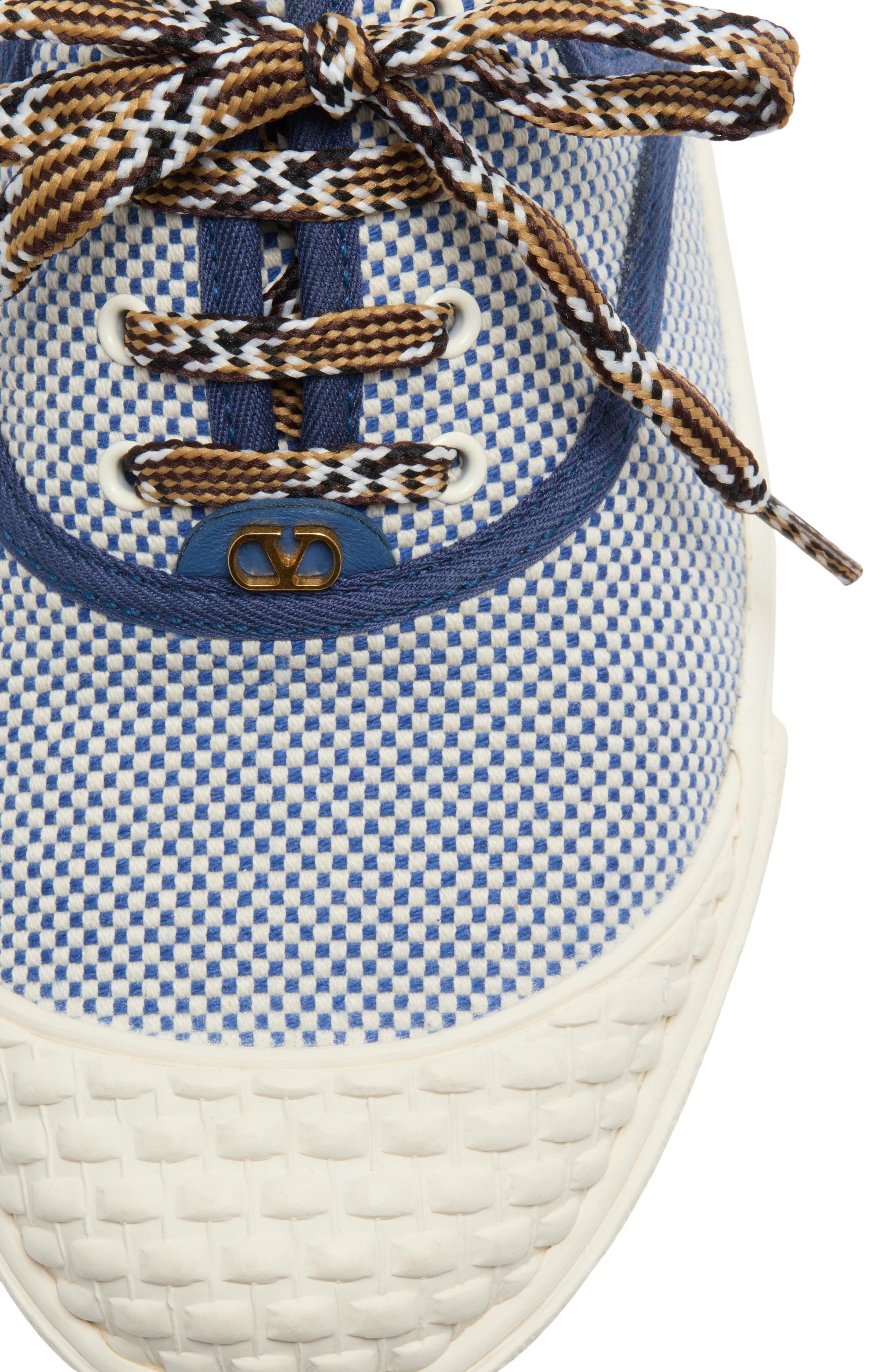 Valentino Garavani Bay by Bay Low Top Sneaker in Blue/White Multi at Nordstrom - 7