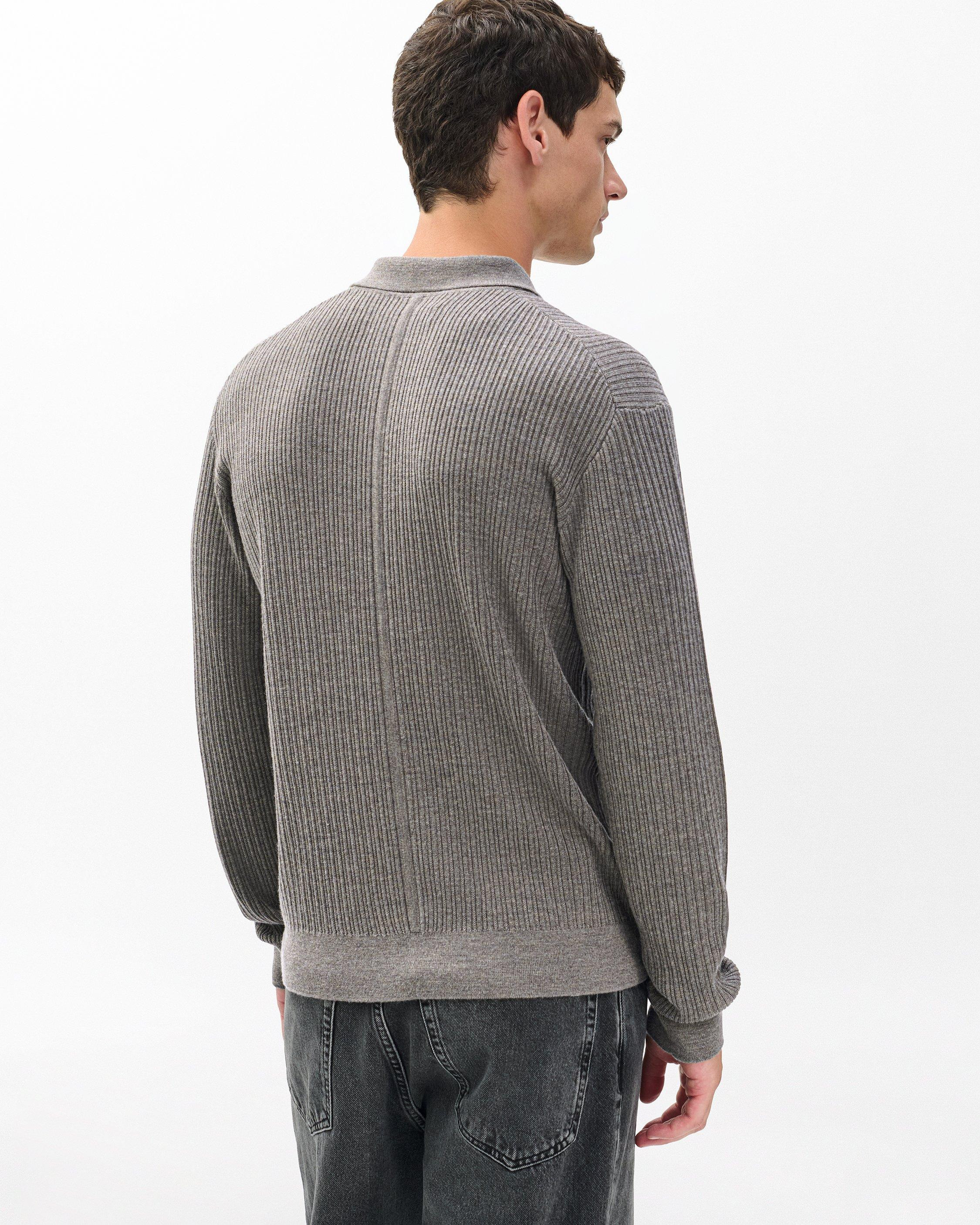 Crawford Wool-Cashmere Polo Sweater - 6