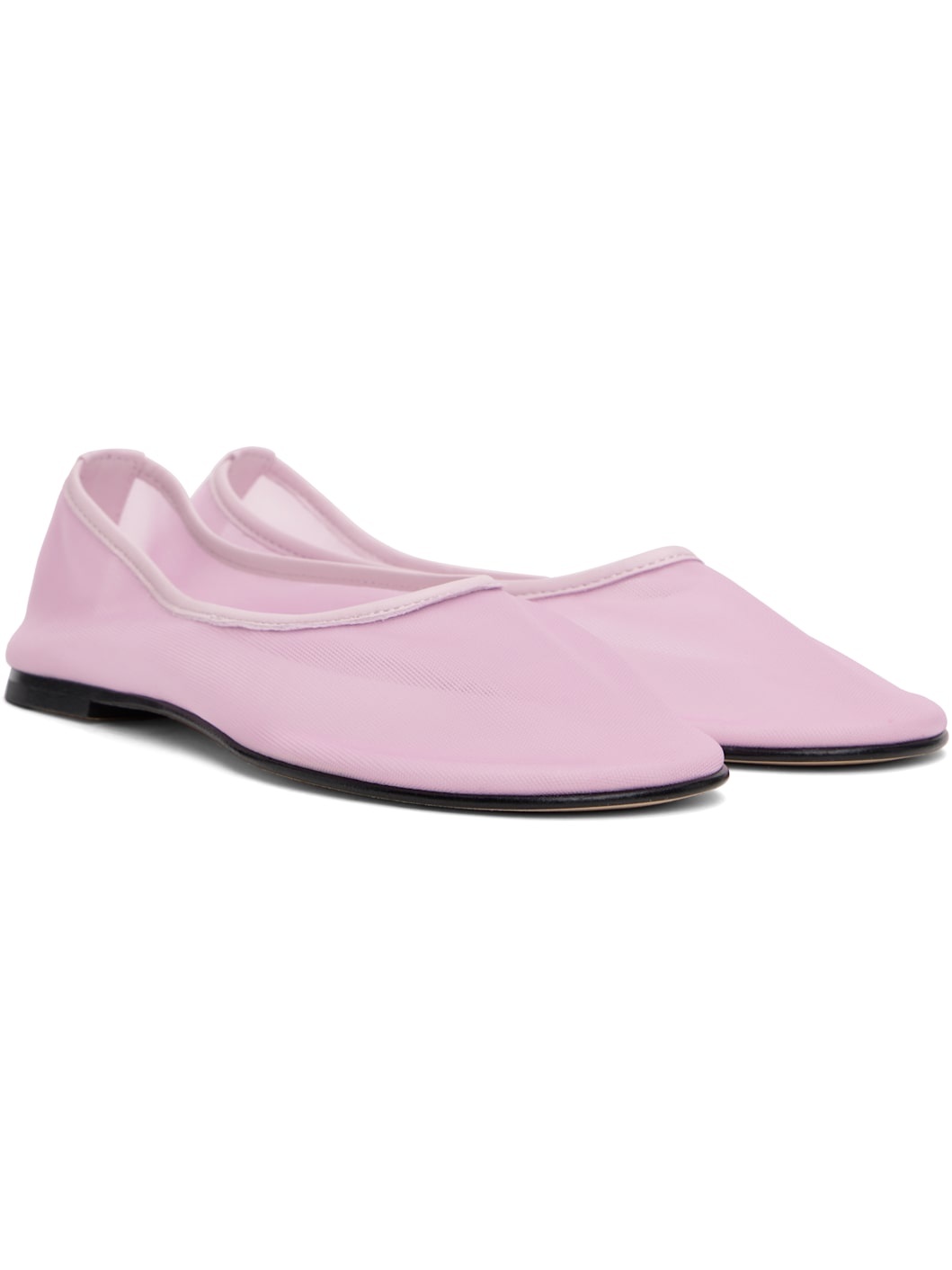 Pink Balla Mesh Ballerina Flats - 4