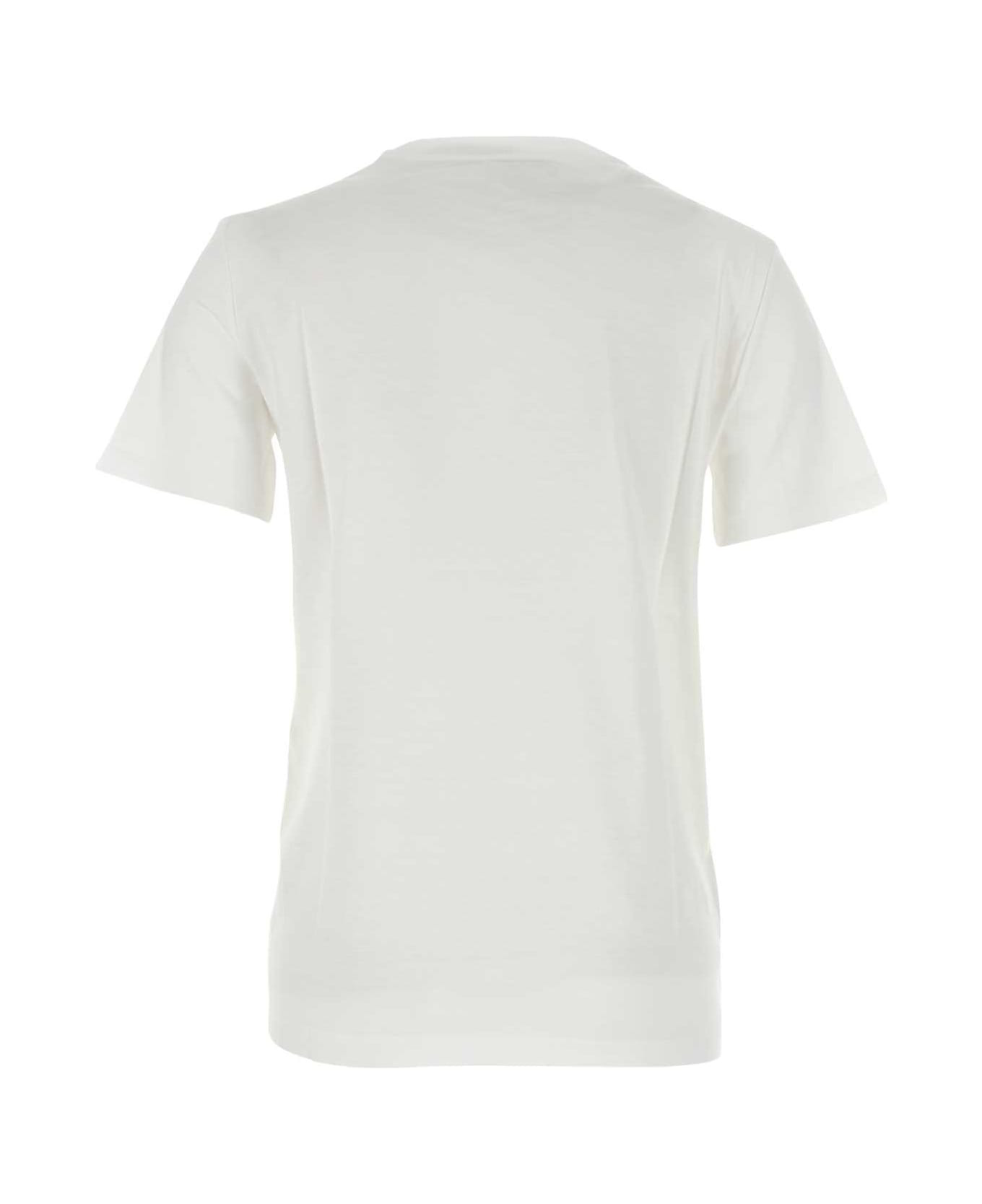 White Cotton T-shirt - 2