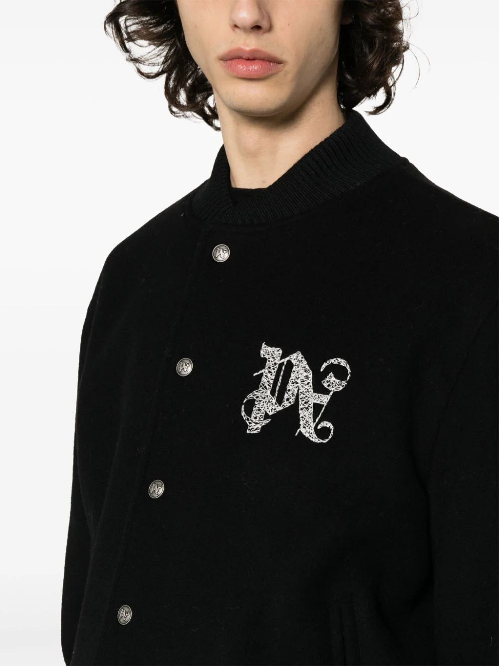 MONOGRAM-EMBROIDERED BOMBER JACKET - 4