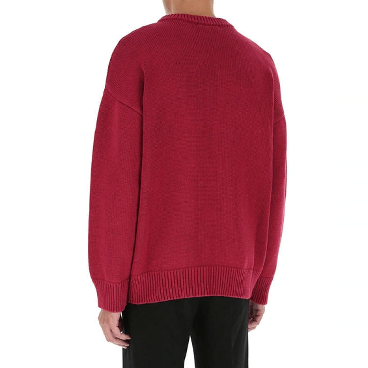 Balenciaga Est. 1917 College Logo Crewneck Sweater 'Red' 675267T32176164 - 3