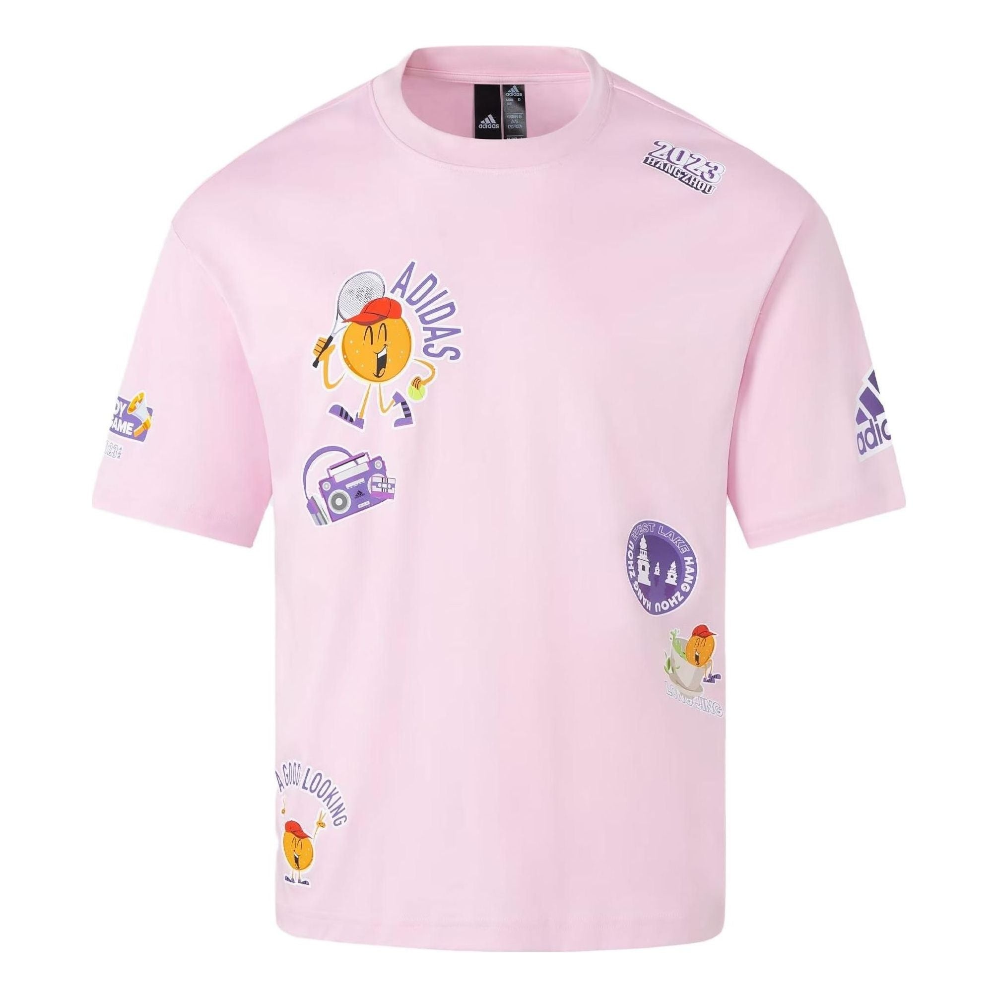 adidas Hangzhou Wuyibing Collab T-Shirt 'Pink' JE0952 - 1