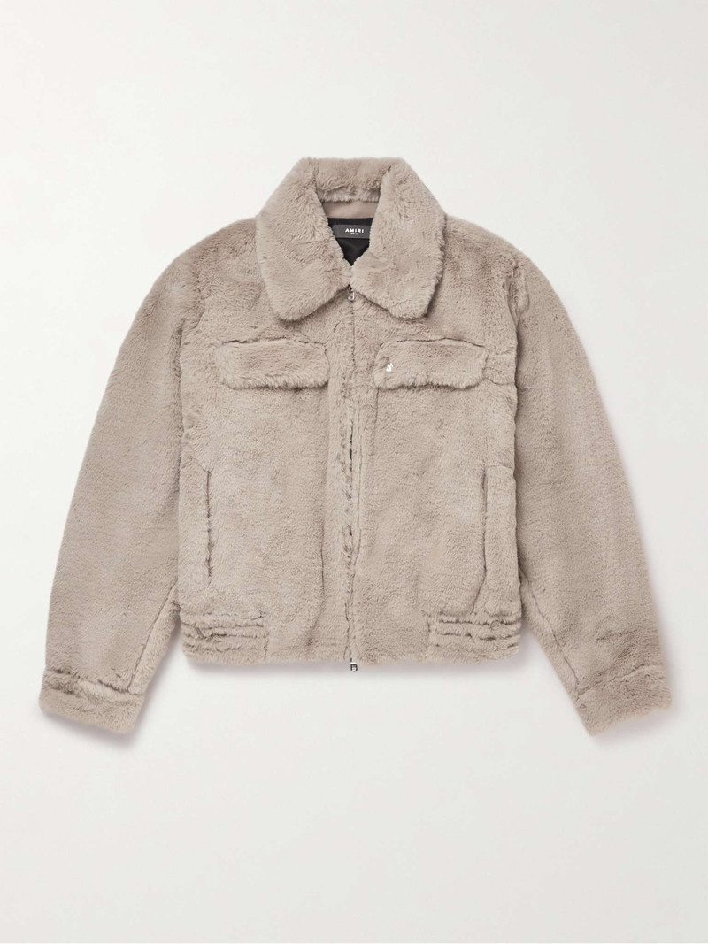 Faux Shearling Blouson Jacket 1