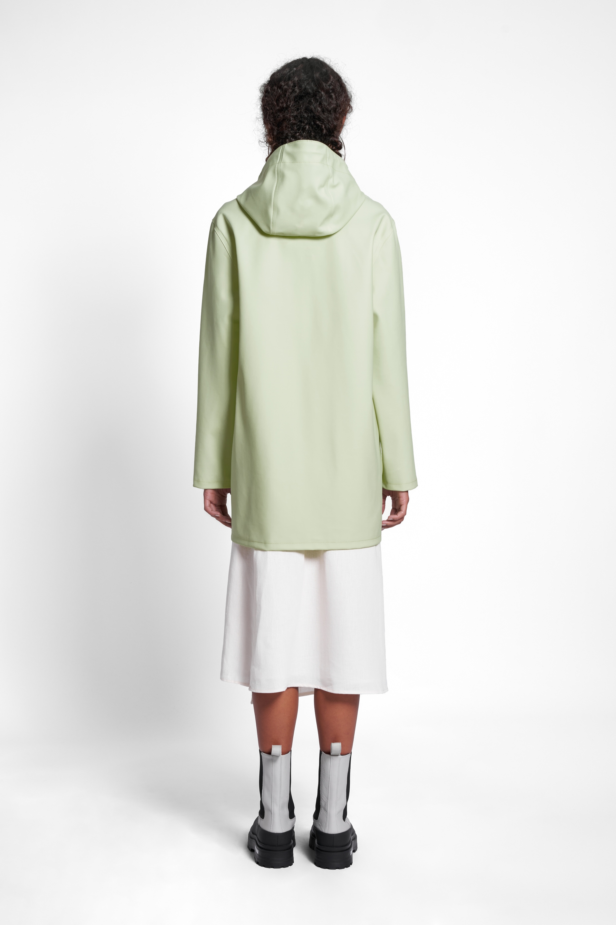 Stockholm Raincoat Seafoam Green - 4