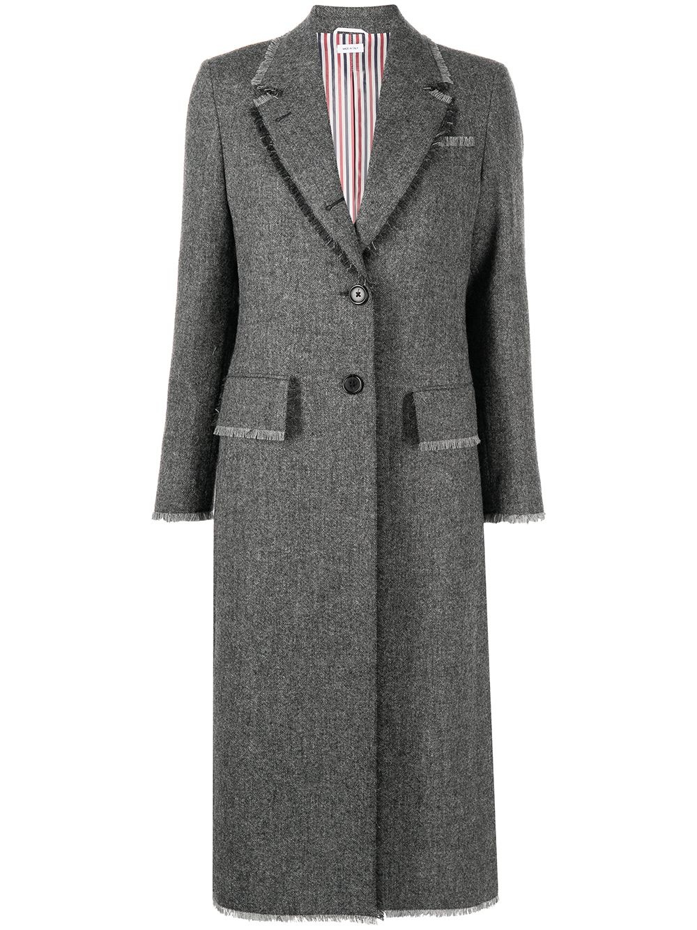 Thom Browne single-breasted coat - Grey