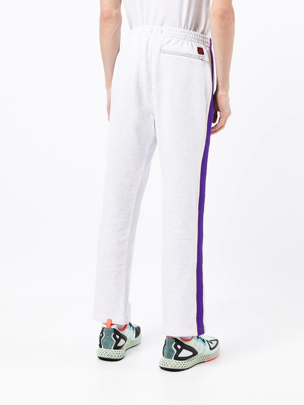 side-stripe straight joggers - 4