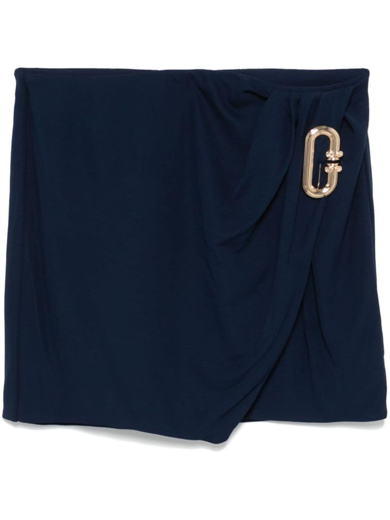 draped mini skirt 1