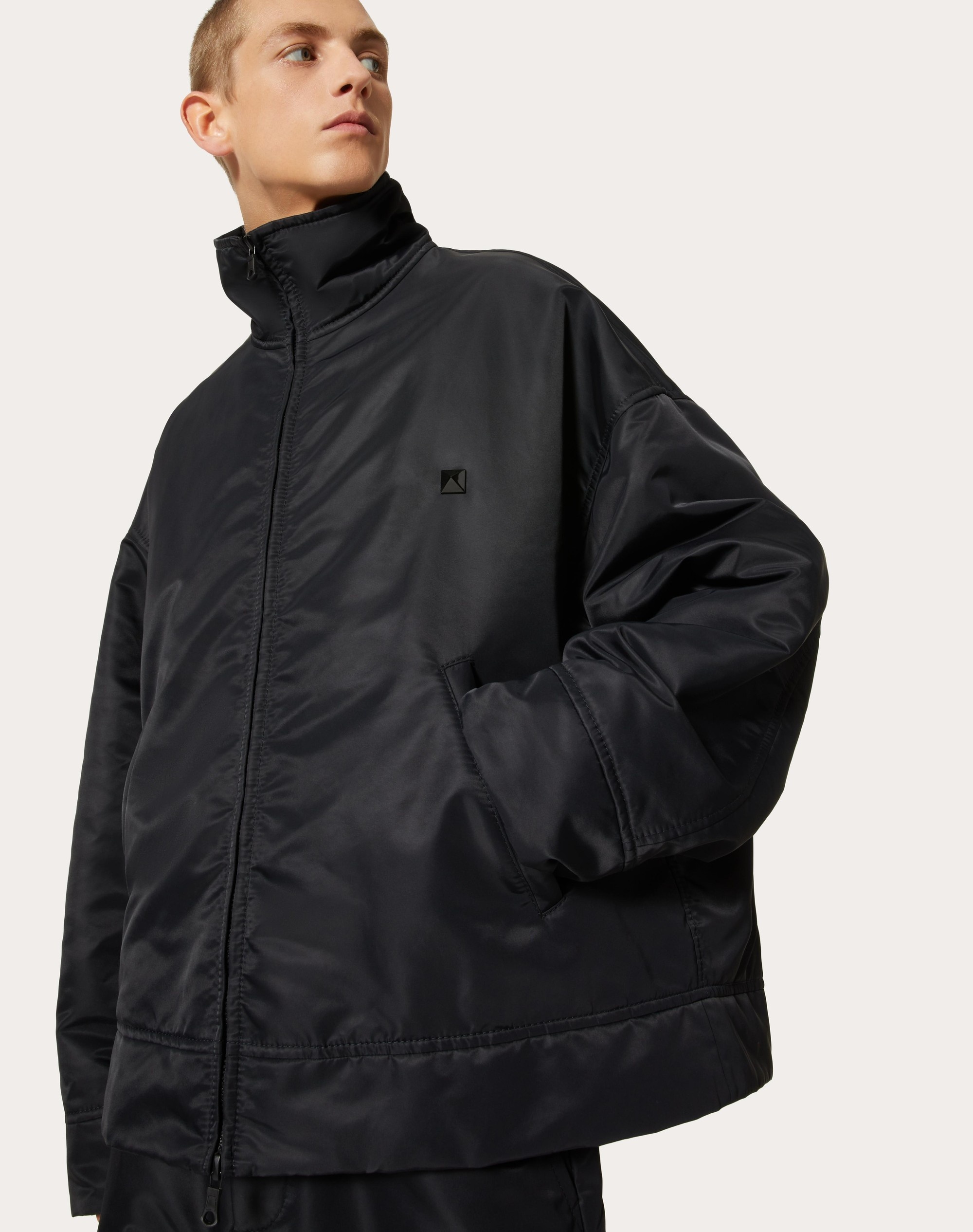 NYLON JACKET WITH STUD DETAIL - 5