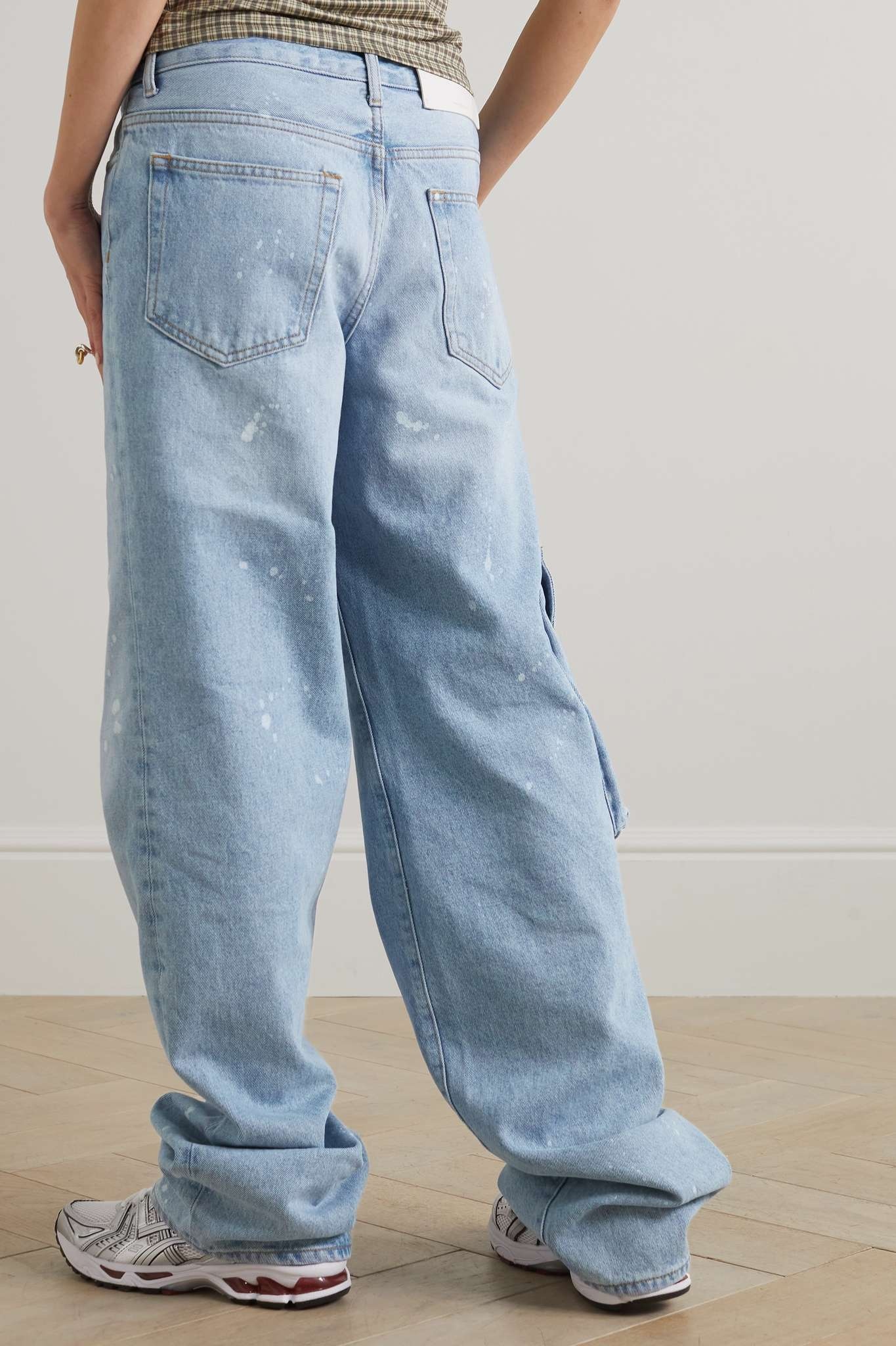 Toybox paint-splattered high-rise straight-leg jeans - 4