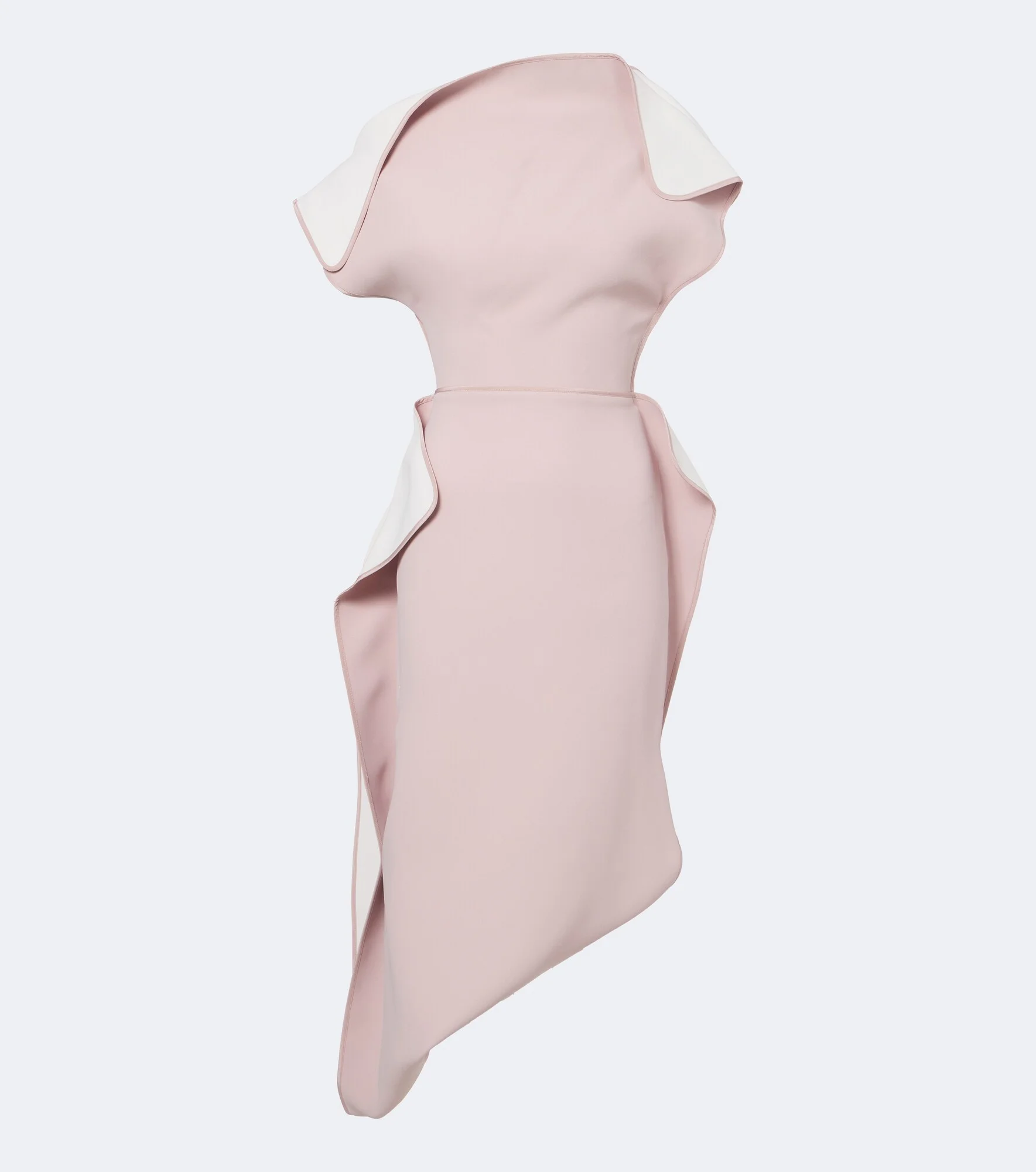 Invoke draped asymmetric midi dress - 1