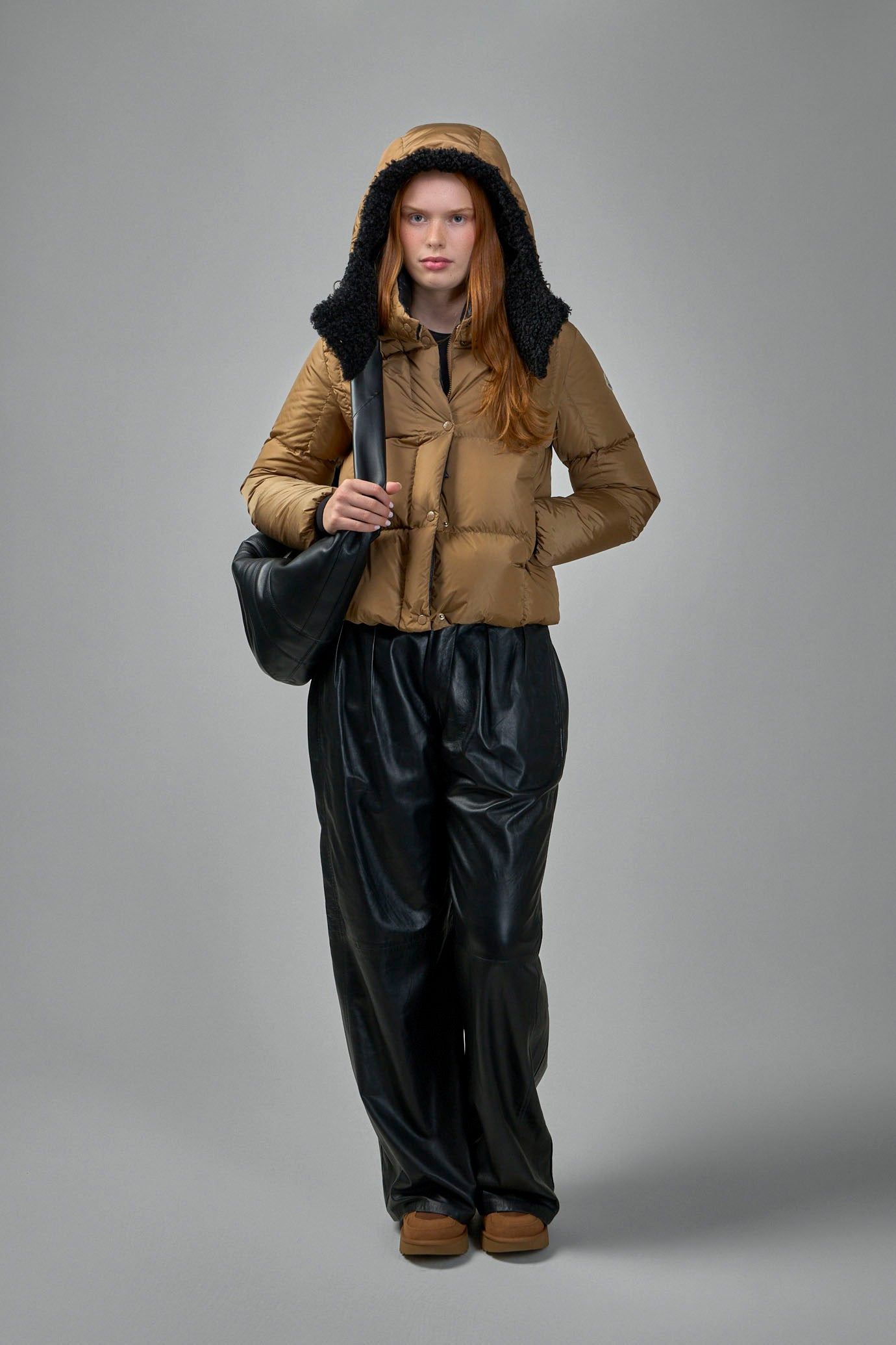 Castelnou Square-Quilted Hooded Short Down Jacket - 7