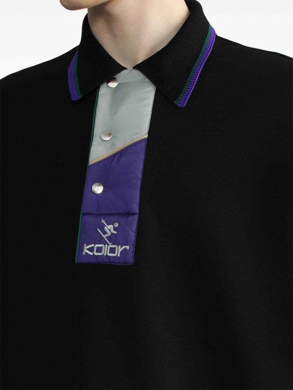 logo-embroidered polo shirt - 5