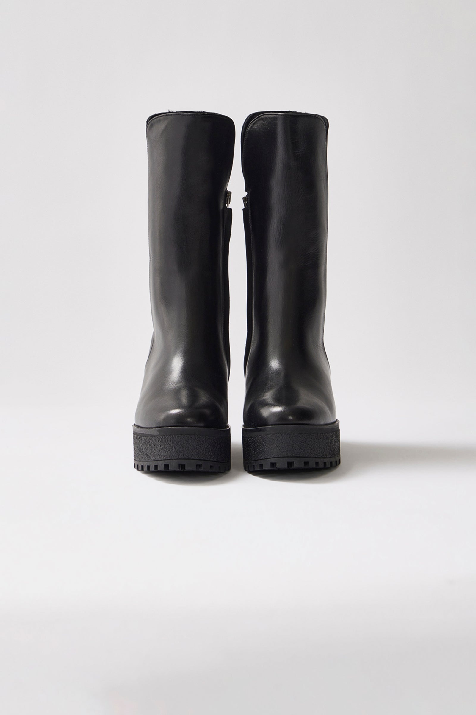 MACKAGE NOBLE shearling-lined wedge (R) Leather boot for women