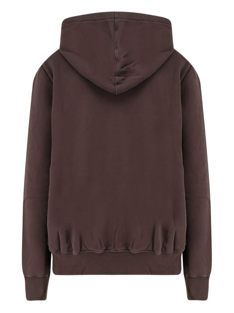 Rick Owens DRKSHDW drawstring cotton hoodie outlook