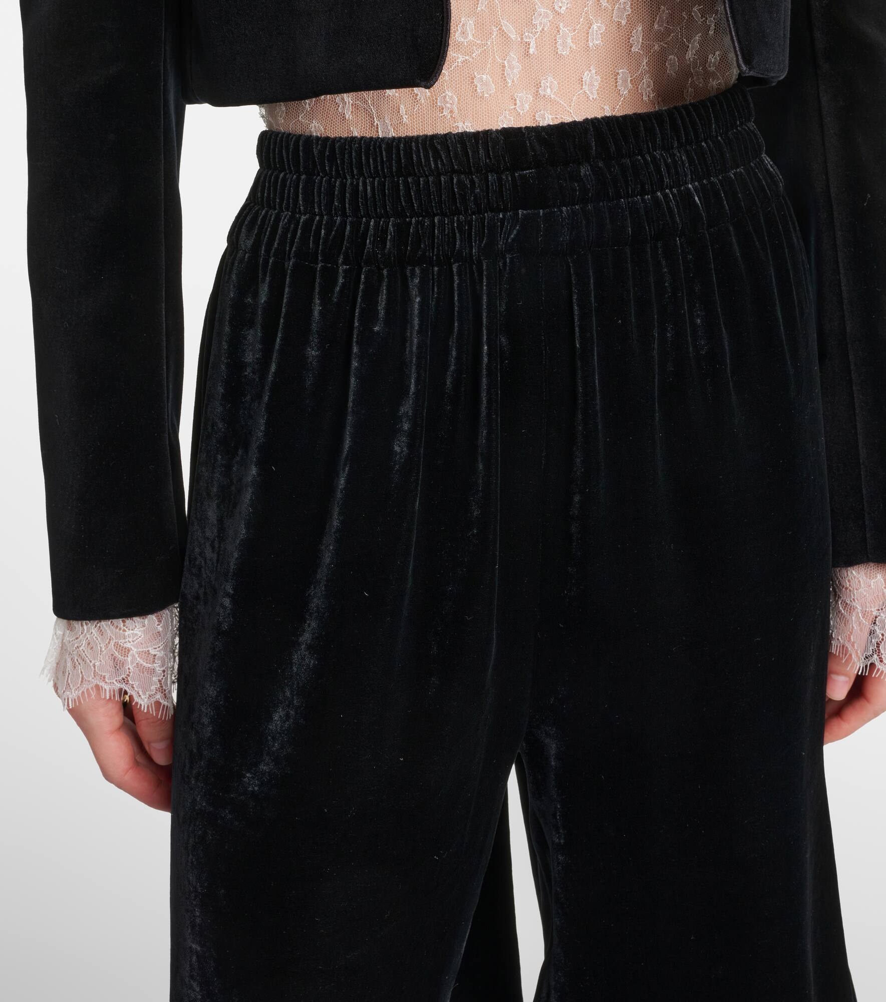 Velvet Bermuda shorts - 4