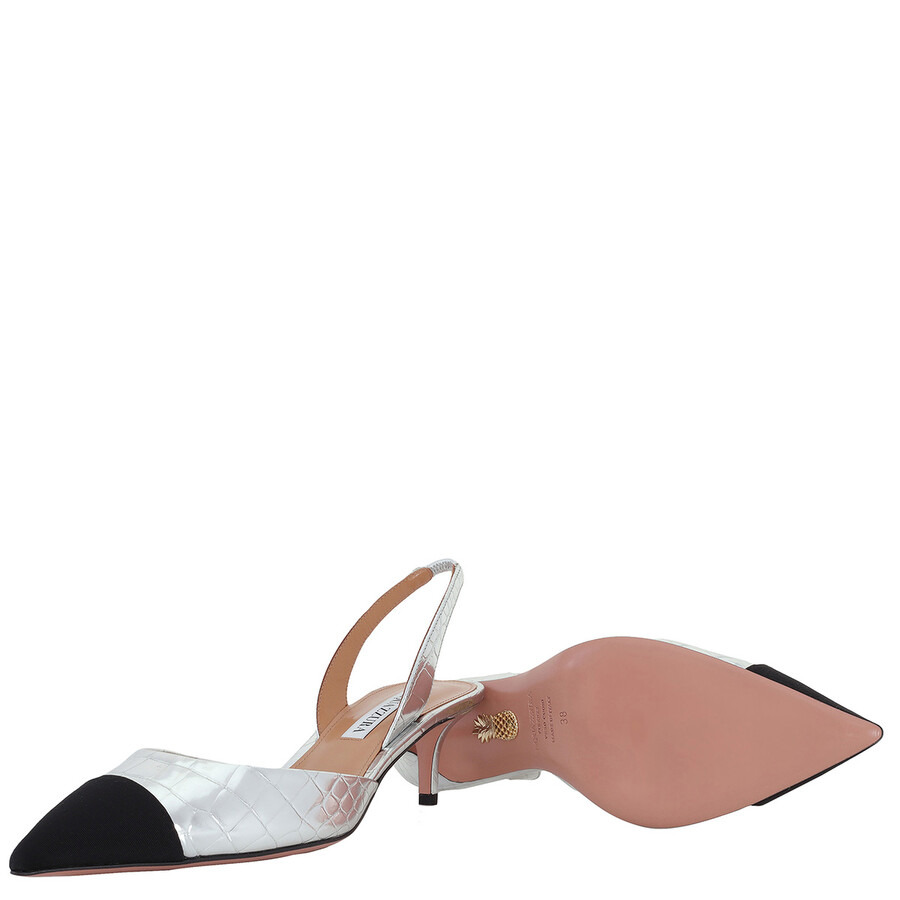 Aquazzura Milanese Tallow Slingback Pumps - 2