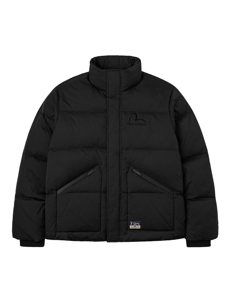 Inserted Daicock Embroidery Regular Fit Down Jacket - 1