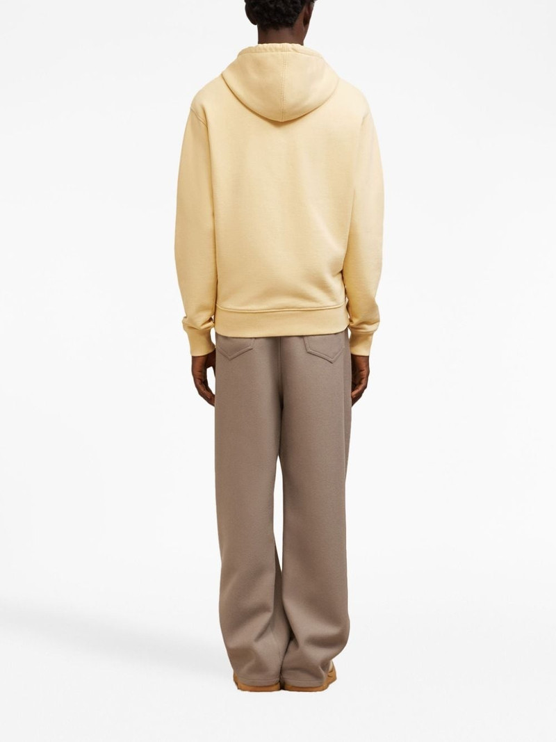 logo-embroidered organic-cotton hoodie 5
