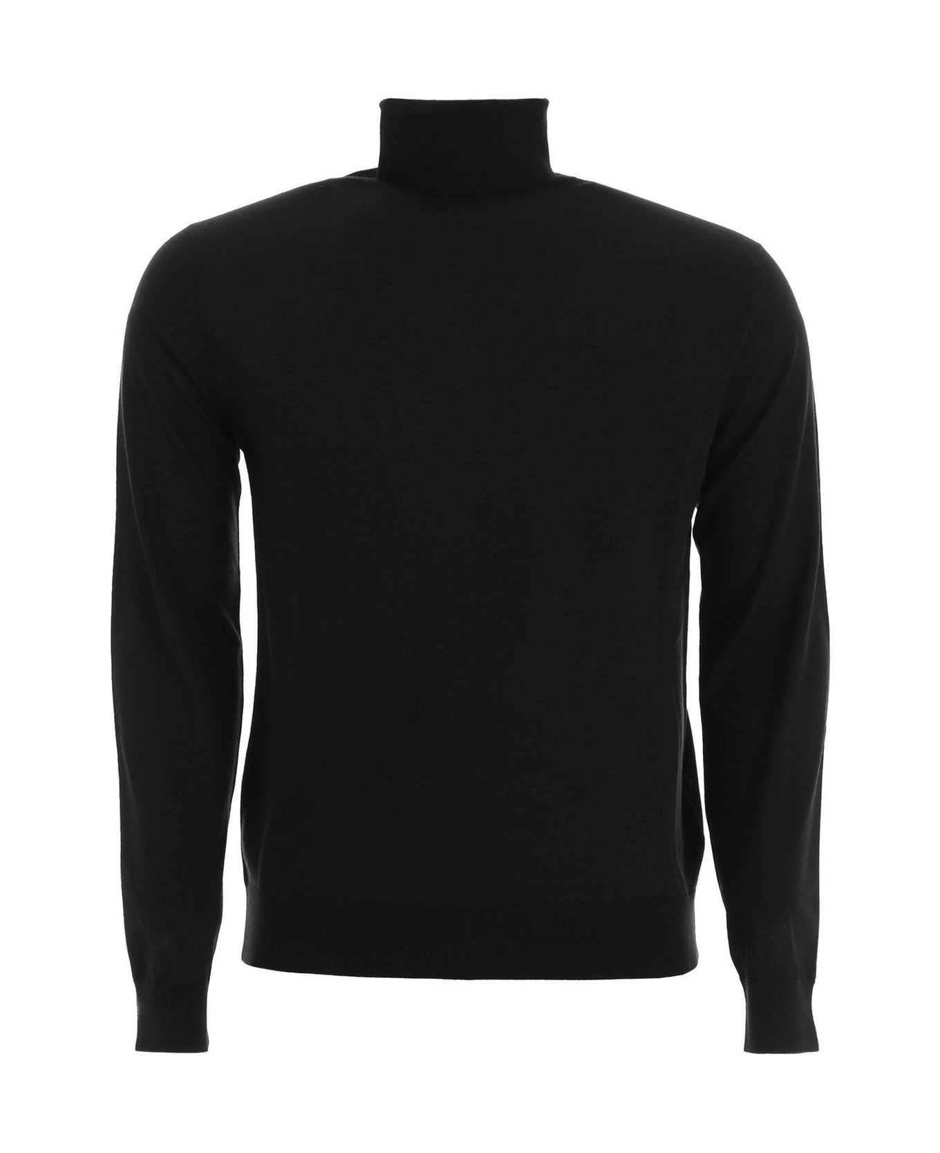 Turtleneck Knitted Pullover - 1