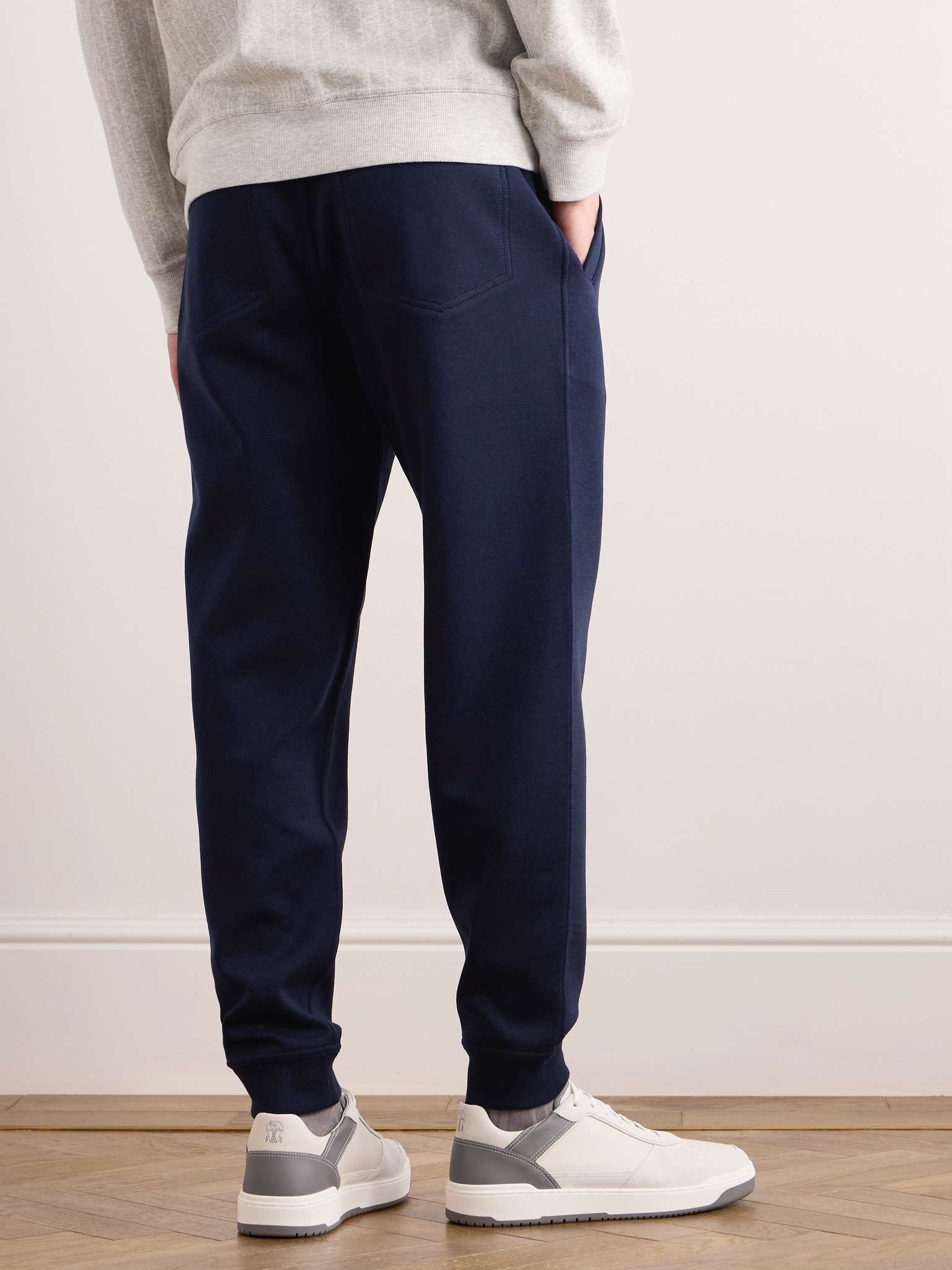 Tapered Cotton-Blend Jersey Sweatpants - 3