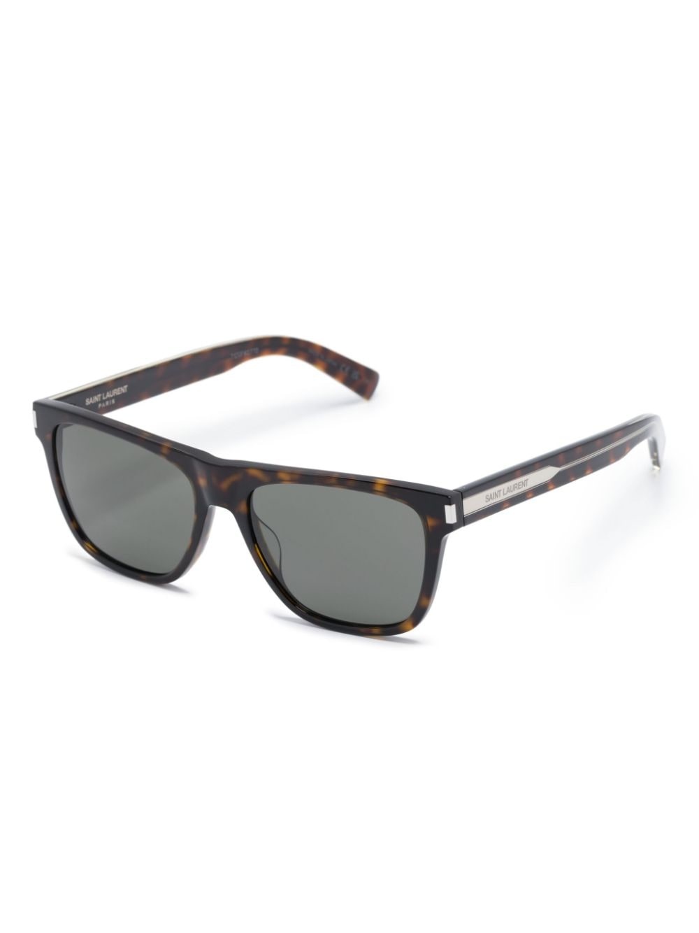tortoiseshell-effect square-frame sunglasses - 2
