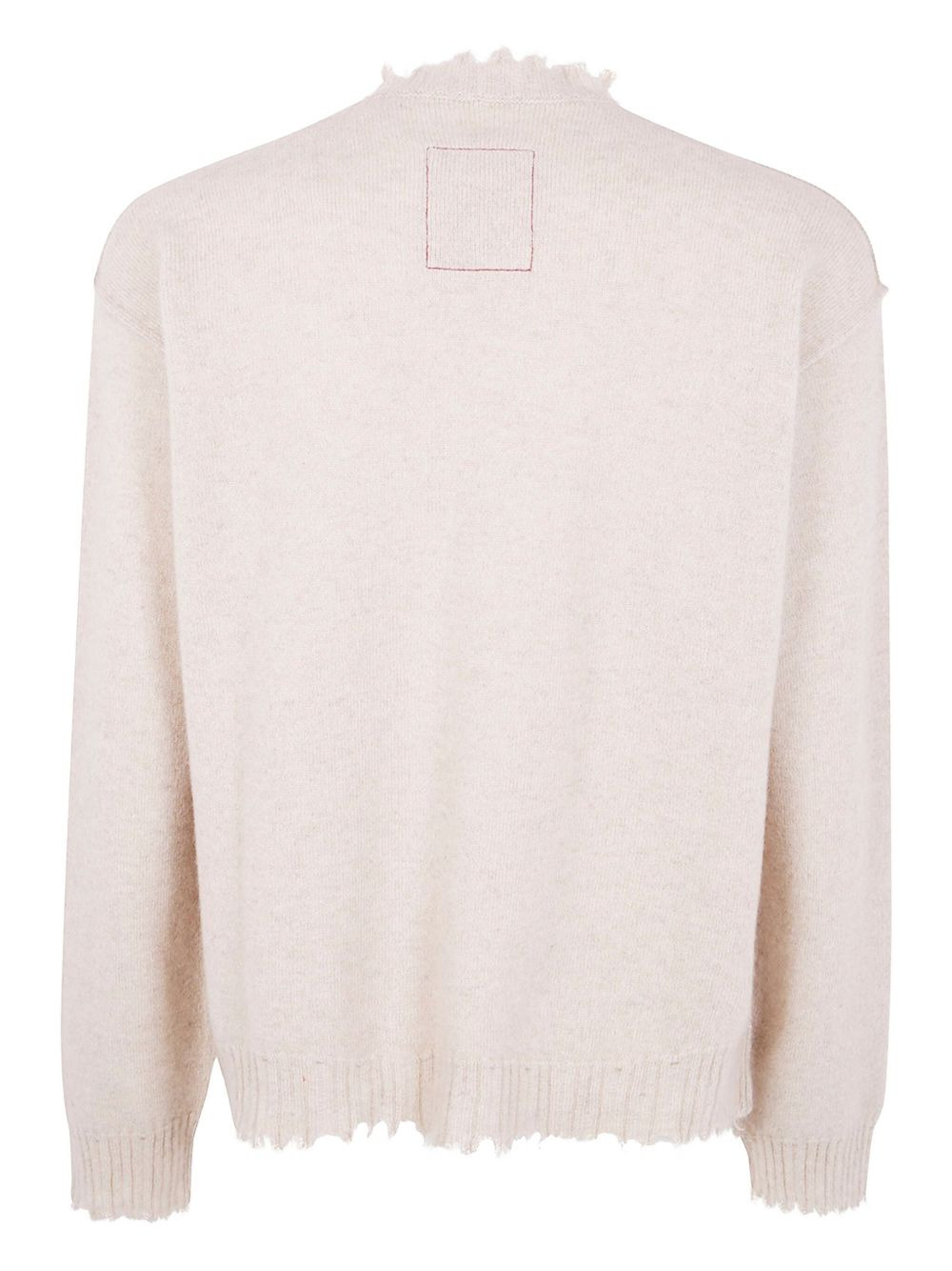 frayed-edge cashmere sweater - 2