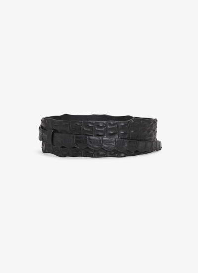 Alaïa CROCO EMBOSSED BELT IN CALFSKIN outlook