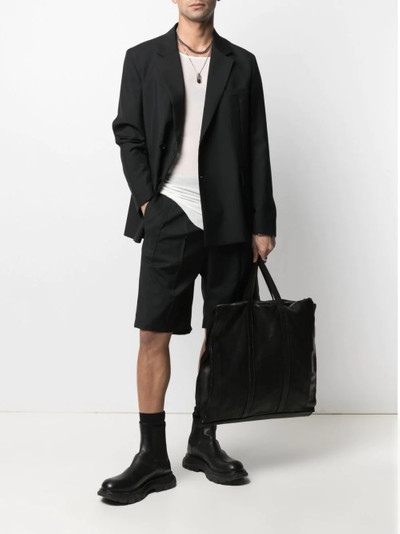 Guidi folded leather shoulder bag outlook