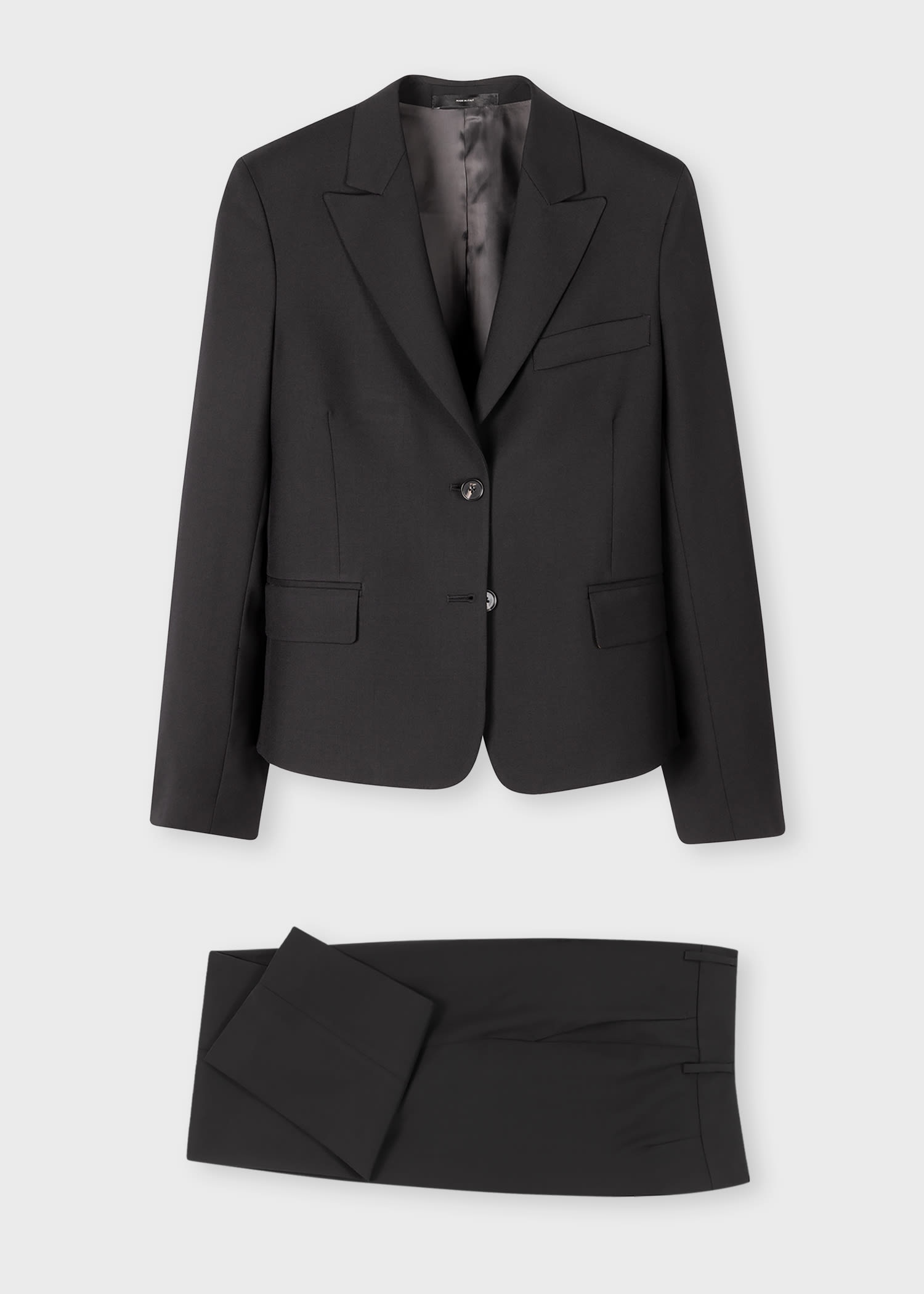 Women's Slim-Fit Wool Cropped Suit - 1