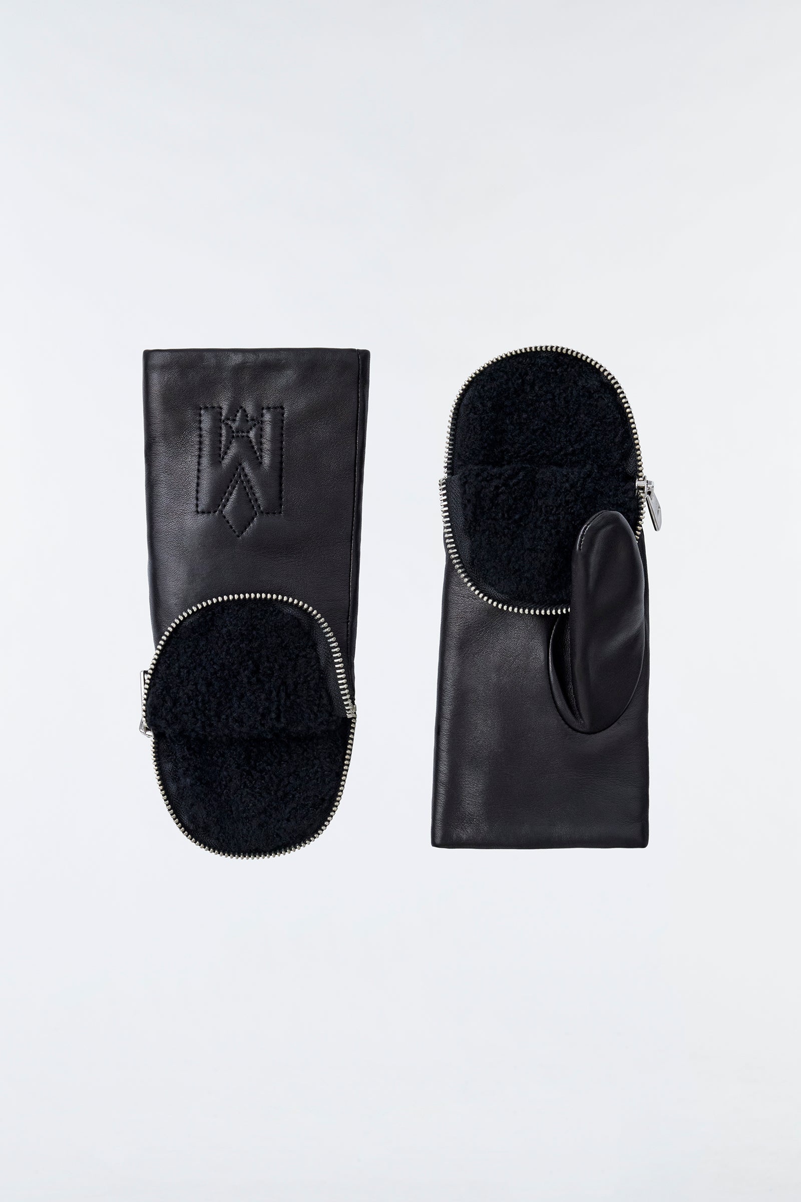 TYRESA Shearling-lined mittens - 1