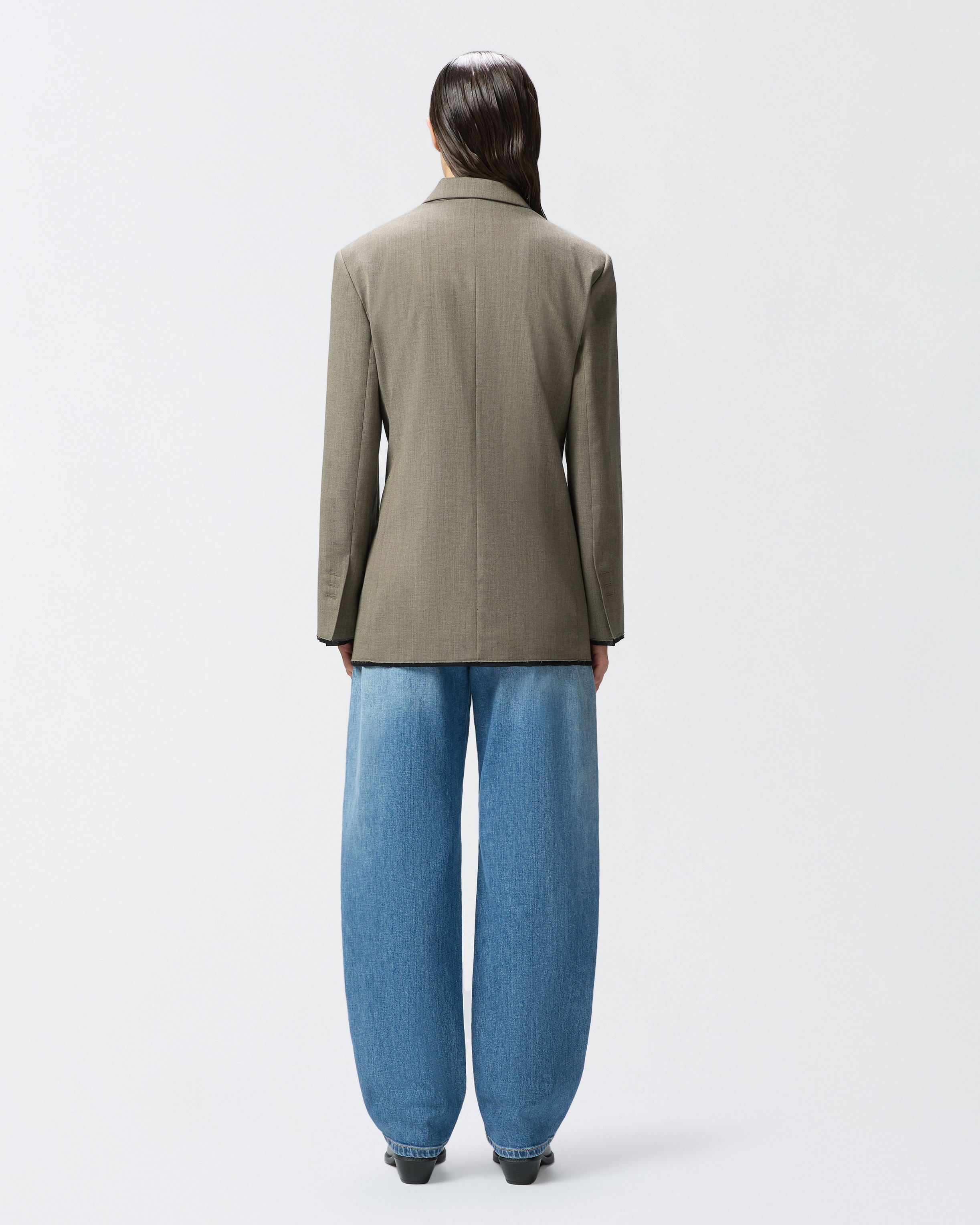 TAILORED BLAZER WITH CRISSCROSS CLOSURE - 4