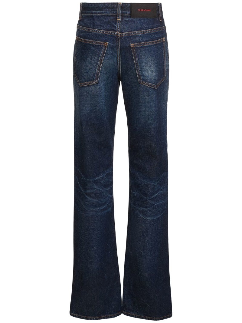 デニム・ジーパン FERRAGAMO Straight jeans FERRAGAMO straight jeans with contrasting stitching details