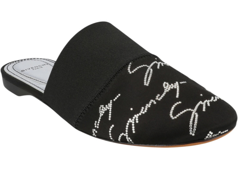 Givenchy Givenchy Crystal Embellished Bedford Mules Black (Women's) outlook