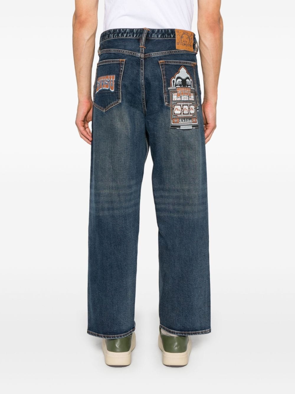 logo-print jeans - 4