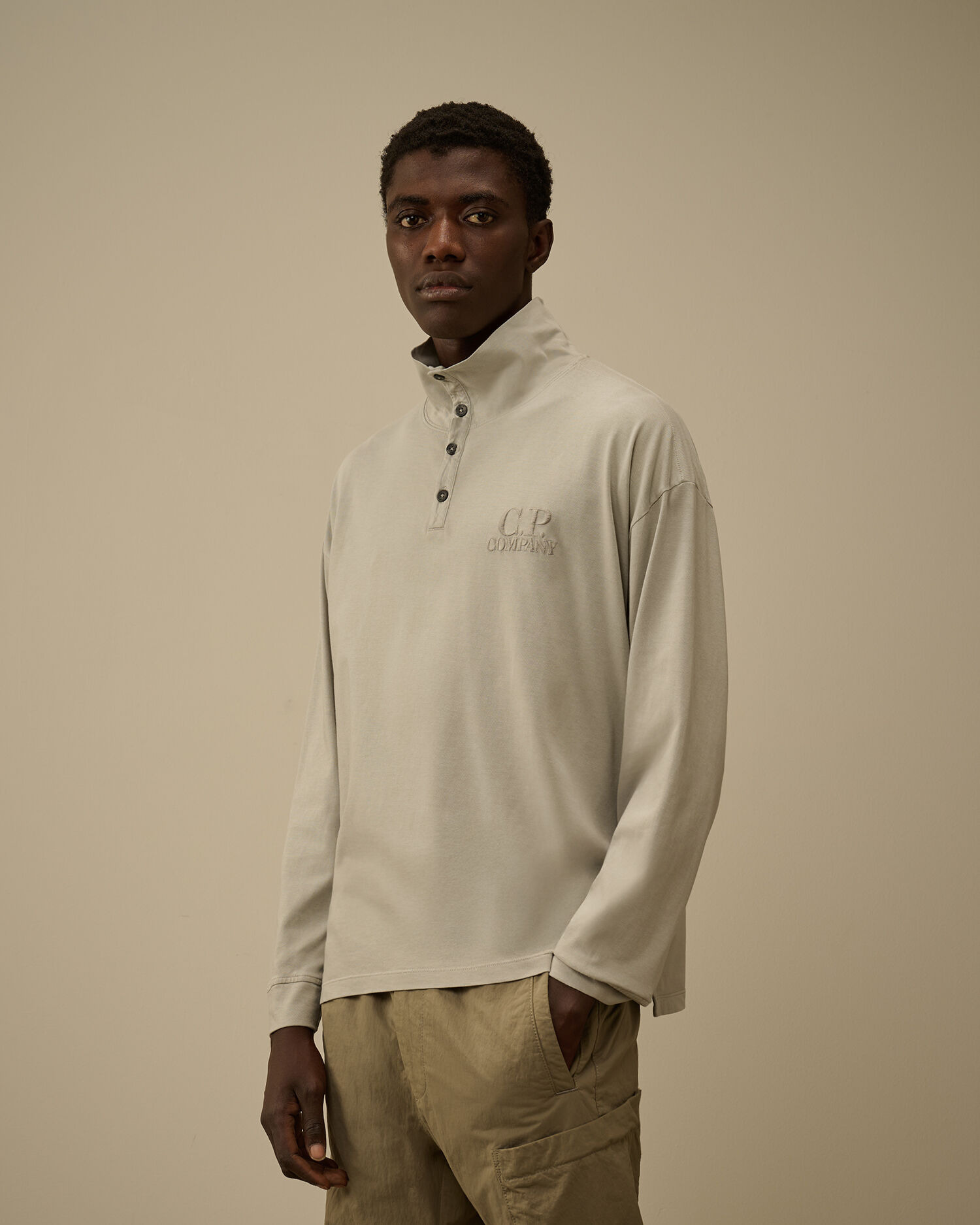20/1 Jersey Long Sleeve Boxy Polo - 3