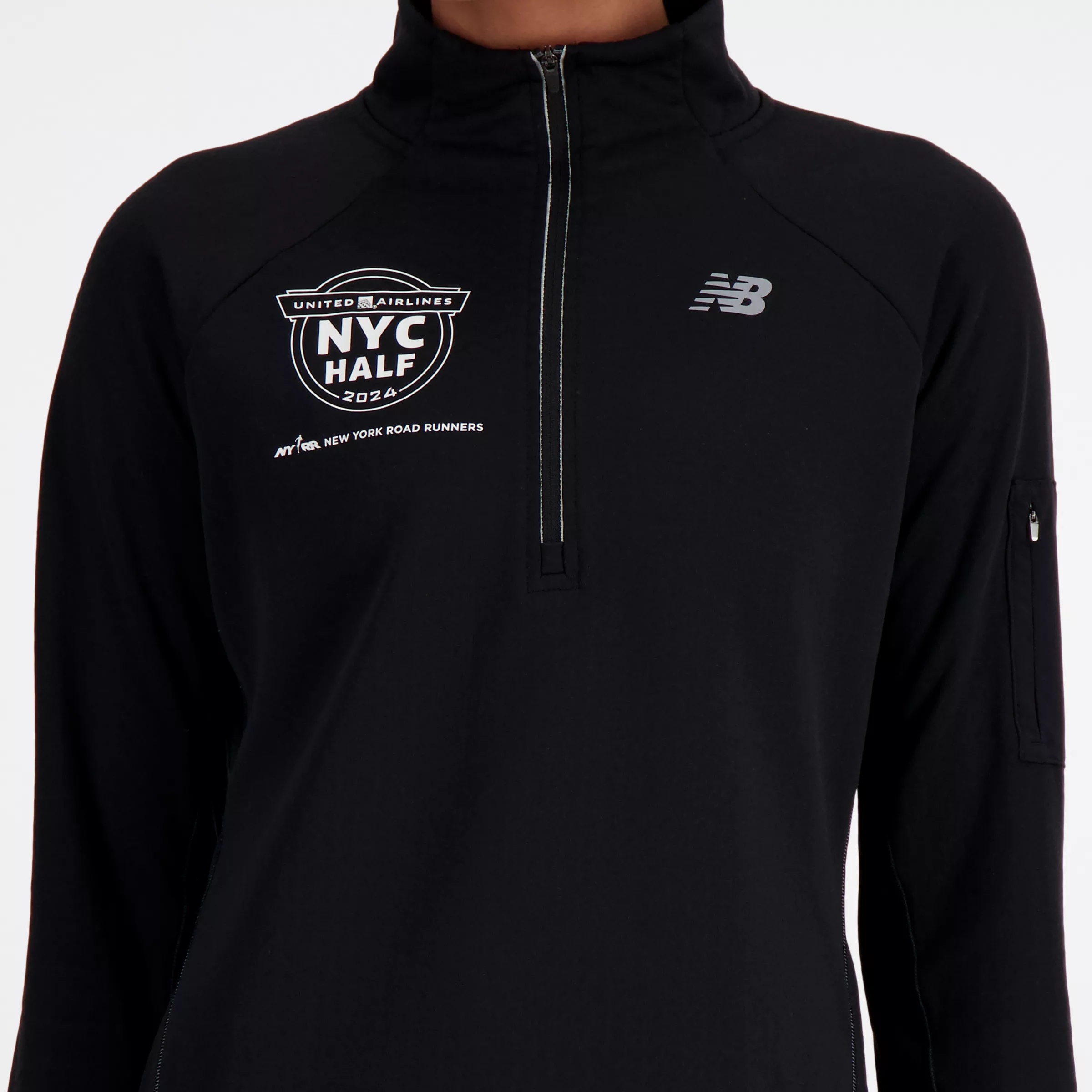 United Airlines NYC Half NB Heat Grid Half Zip - 4