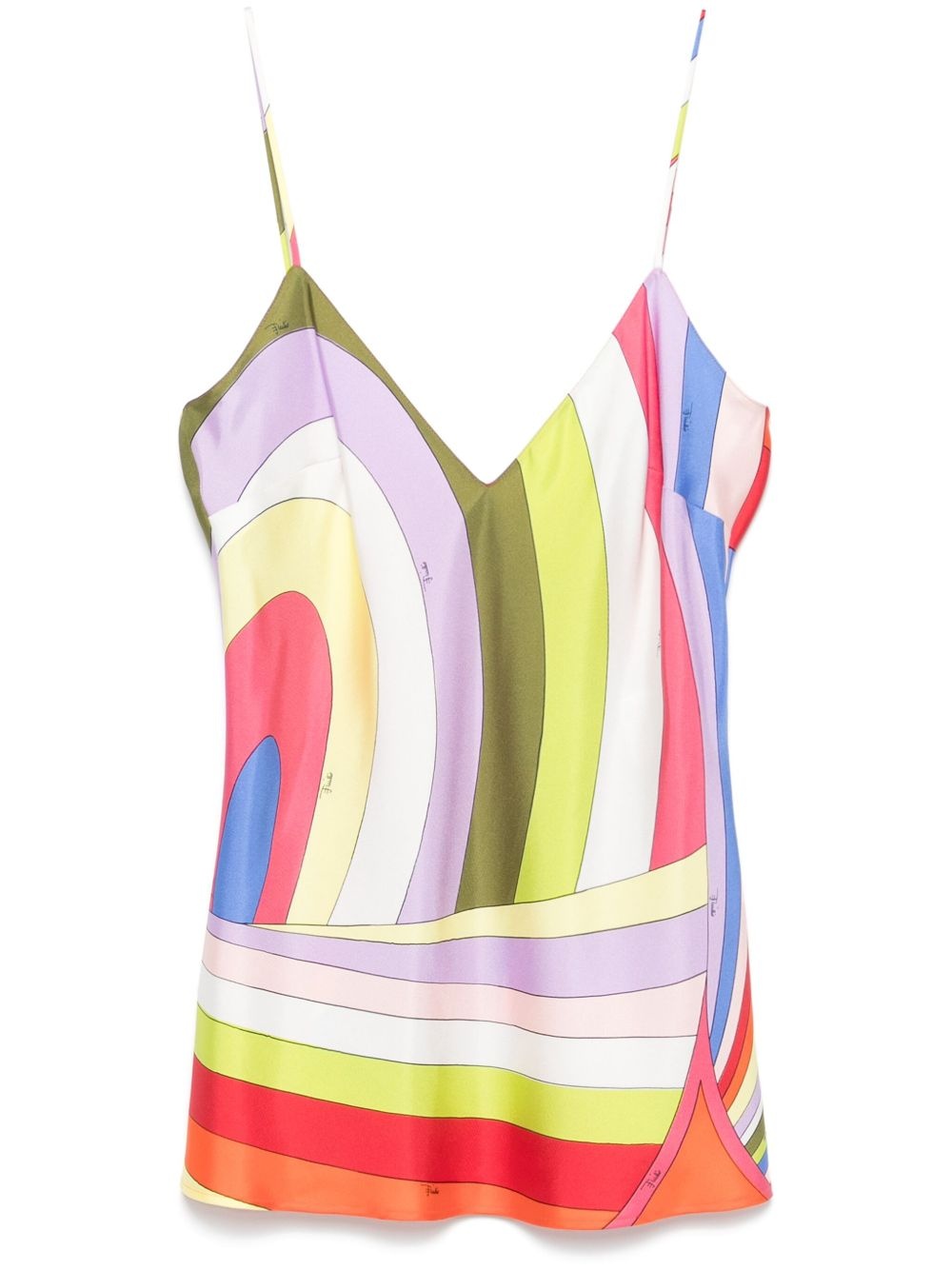 Iride-print silk top - 1