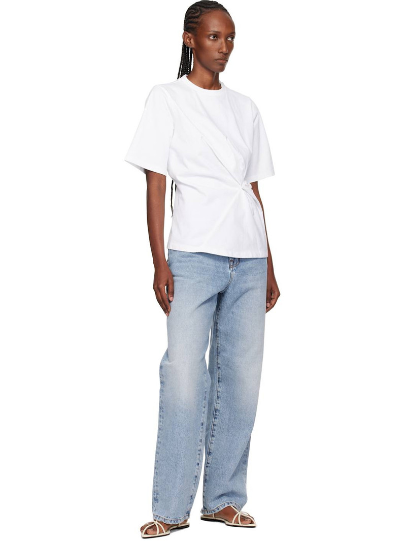 RÓHE White Reinvented Twisted T-shirt outlook