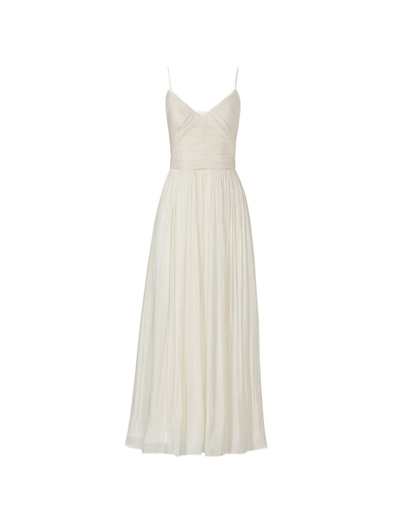 Fayla draped pleated maxi dress 1