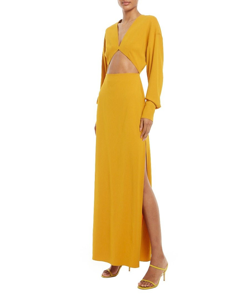 LAPOINTE Crepe Deep V Cut-Out Dress outlook